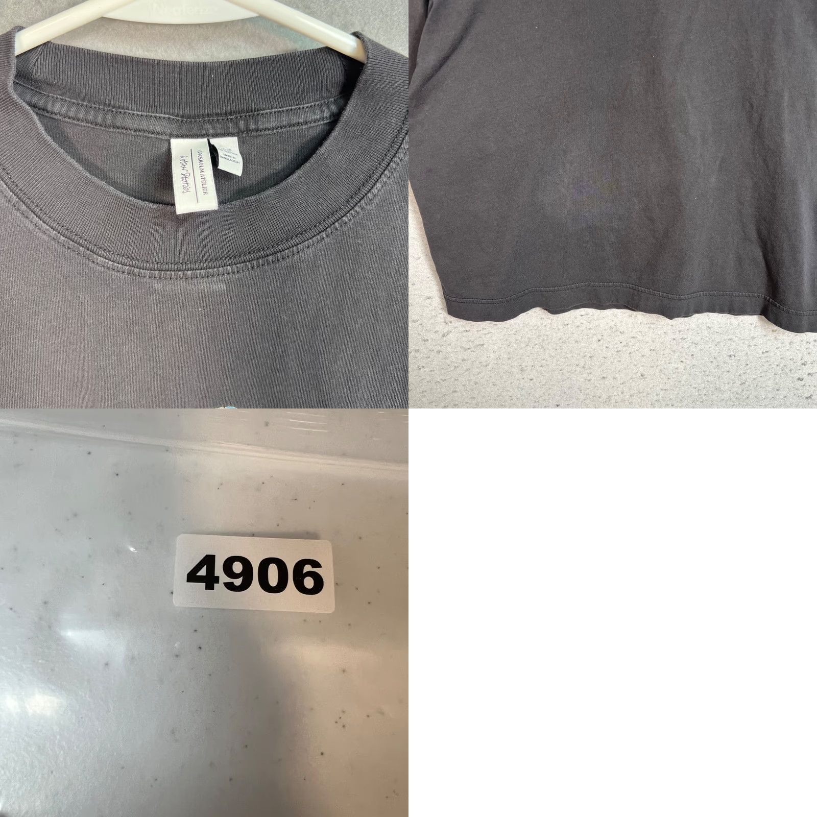 & Other Stories & Other Stories Womens XS Black Oversized T-Shirt Bubble Print 100% Cotton Size XS / US 0-2 / IT 36-38 - 8 Thumbnail