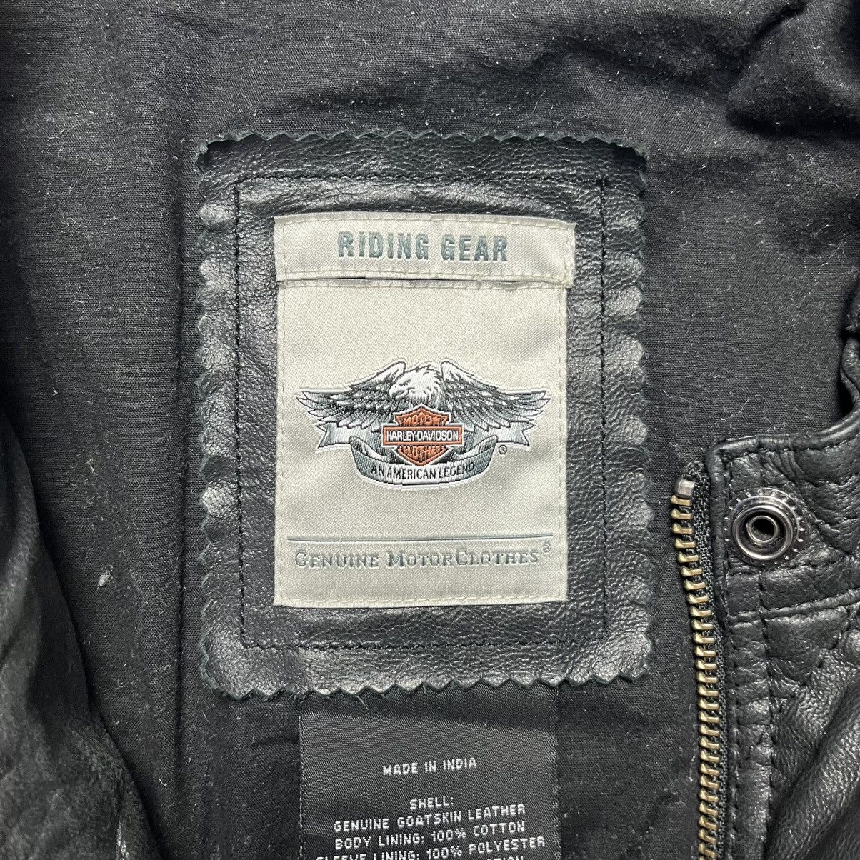 Harley Davidson Vintage Harley Davidson Leather Biker Jacket Motorcycle Size US M / EU 48-50 / 2 - 7 Thumbnail