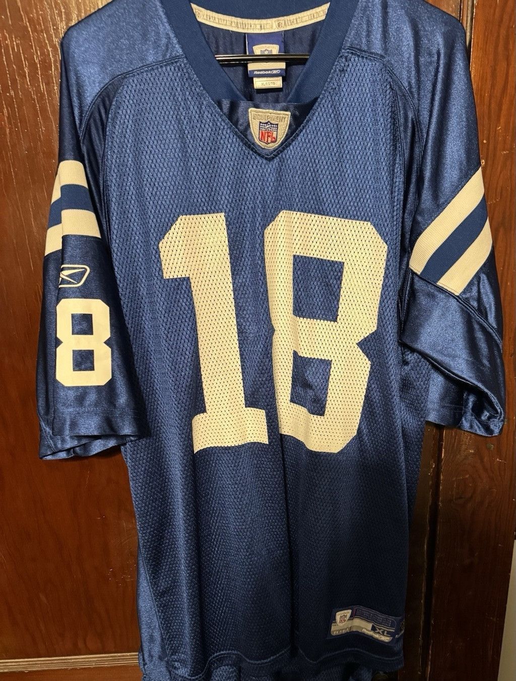Reebok Indianapolis Colts Peyton Manning Reebok Jersey Men XL Blue Size US XL / EU 56 / 4 - 2 Thumbnail