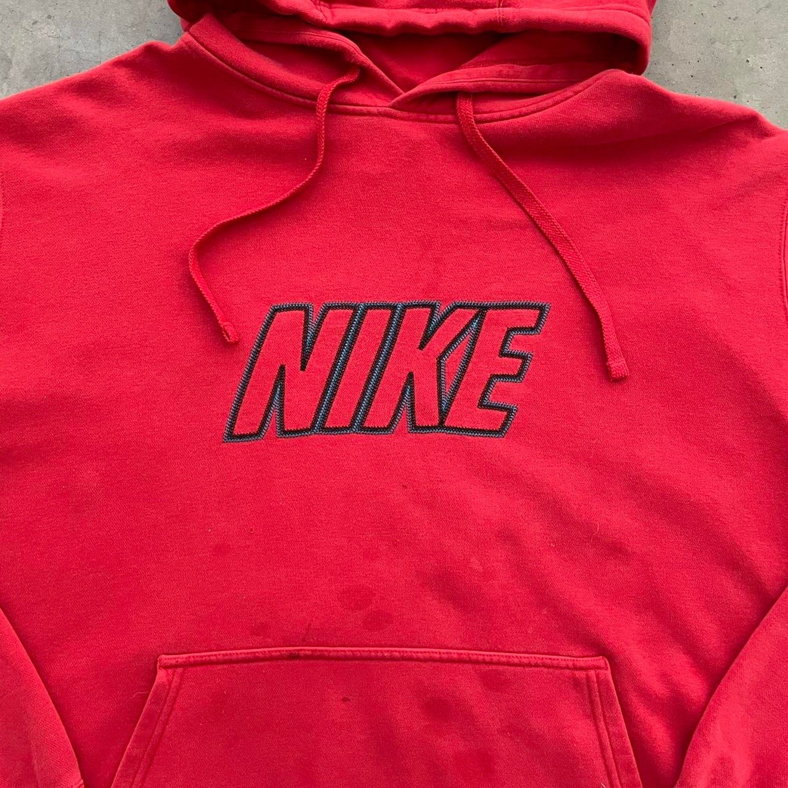 Nike Nike Red Distressed Hoodie Size US XXL / EU 58 / 5 - 2 Thumbnail