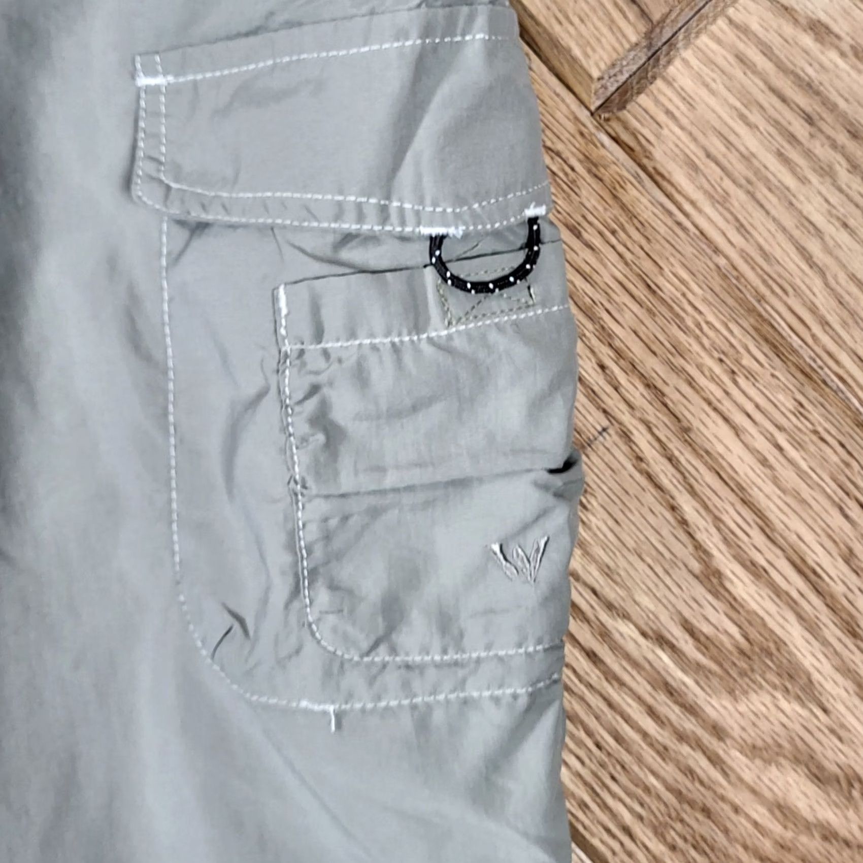 Vintage White Sierra Cargo Capri Pants Womens L Nylon Beige Outdoor Hiking Backpacking Medical Boots? Size 36" / US 14 / IT 50 - 6 Thumbnail