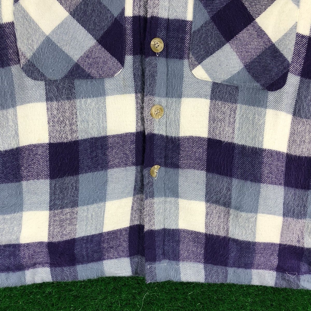 Flannel × Japanese Brand × Vintage Vintage 80's Flannel Jacket Sherpa Lining by Trimmer Craft Size US XL / EU 56 / 4 - 8 Thumbnail