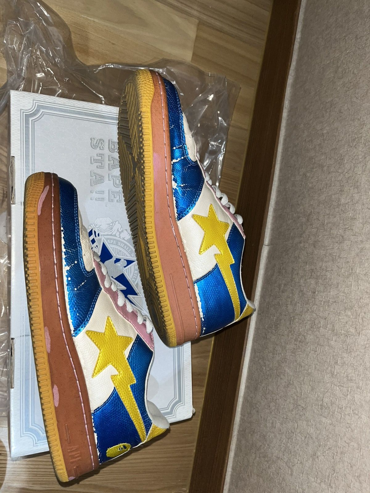 Bape Bape OG Bape Star Cotton Candy Snake Skin Sneakers Size US 9.5 / EU 42-43 - 2 Thumbnail