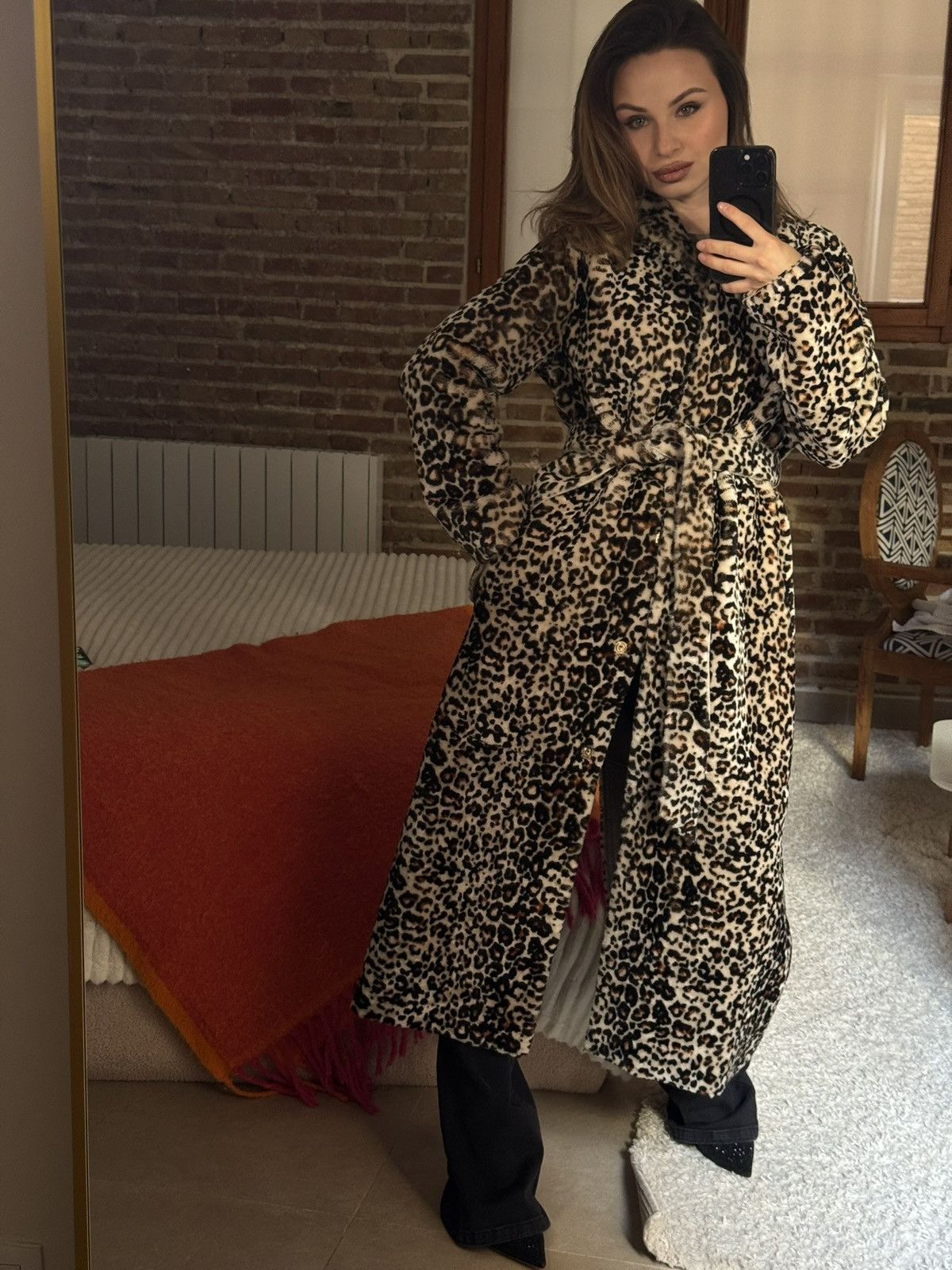Pervert Pervert Leopard Faux Fur Maxi Coat Size S / US 4 / IT 40 - 1 Thumbnail