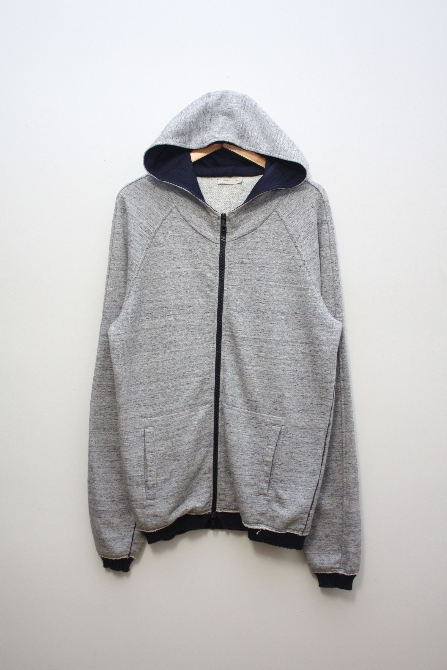 Roberto Collina Roberto Collina Grey Zip-Up Hoodie Made In Italy 50 Size US M / EU 48-50 / 2 - 2 Thumbnail