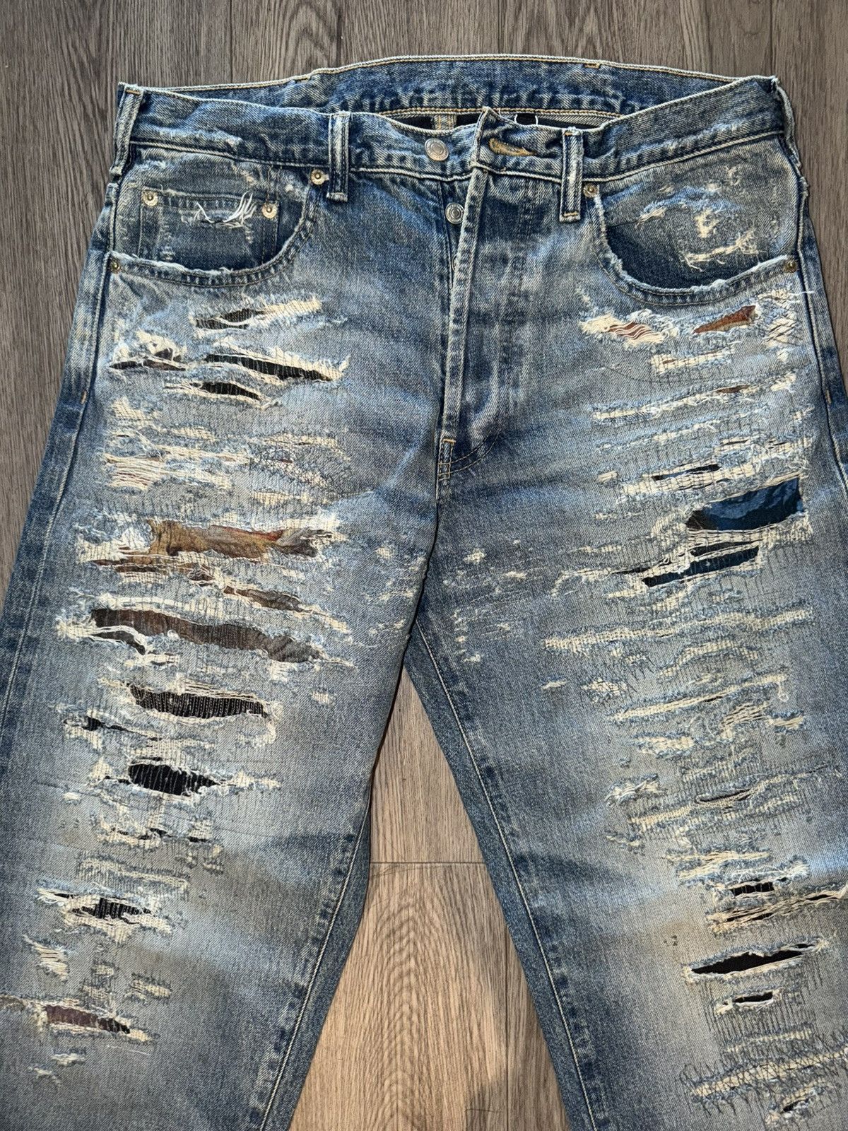 Maison Margiela × Supreme Supreme x MM6 Maison Margiela Distressed – (Never Worn) Size US 30 / EU 46 - 5 Thumbnail