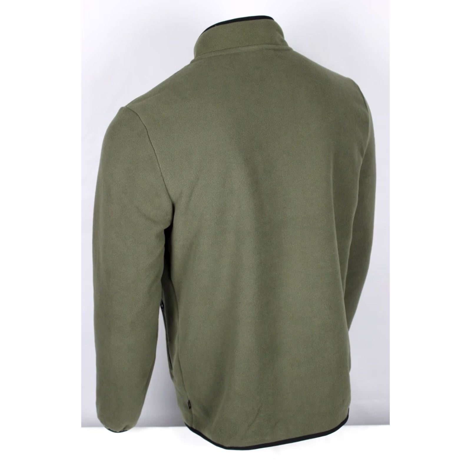 Puma Puma Men's Full Zip Jacket Polar Fleece Colorblocked M Medium Olive Green Size US M / EU 48-50 / 2 - 2 Thumbnail