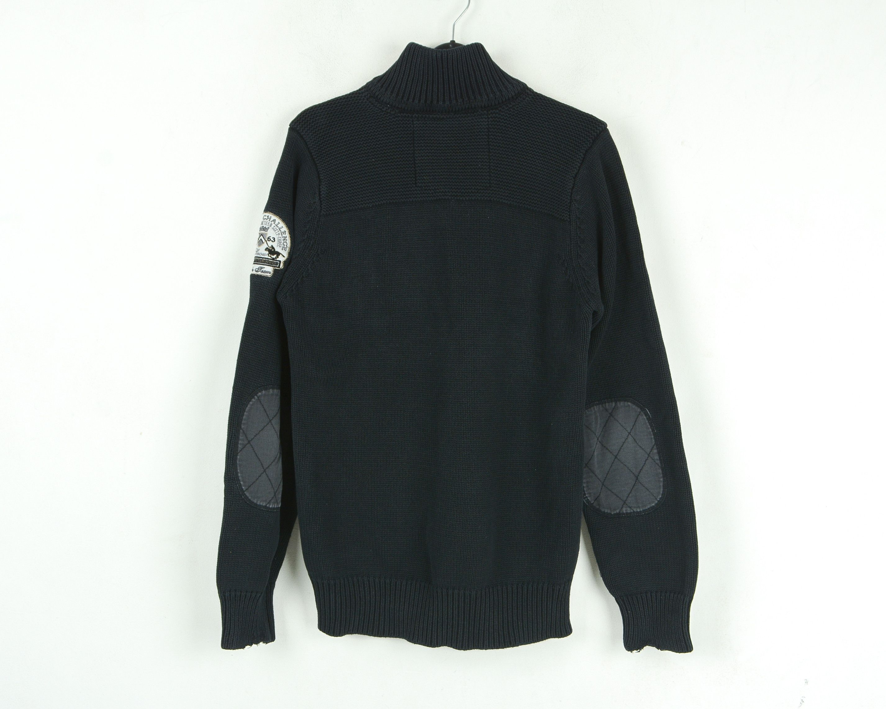 Camp David Black High Neck Sweater Cotton Pullover Jumper Top Button Size US S / EU 44-46 / 1 - 6 Thumbnail