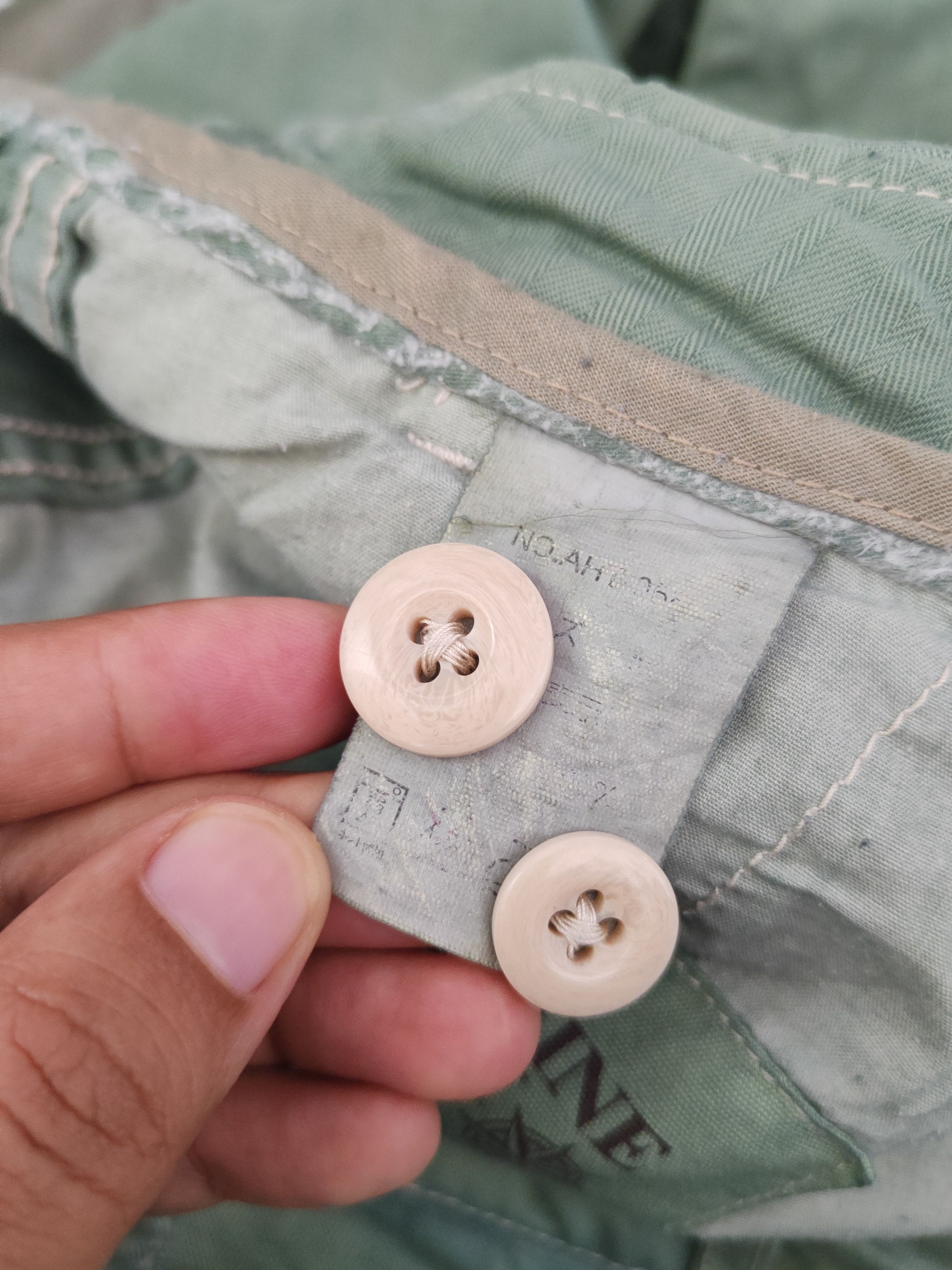 Japanese Brand DL Genuine Comfort Green Faded Cargo Pants #46-374 Size US 30 / EU 46 - 13 Thumbnail