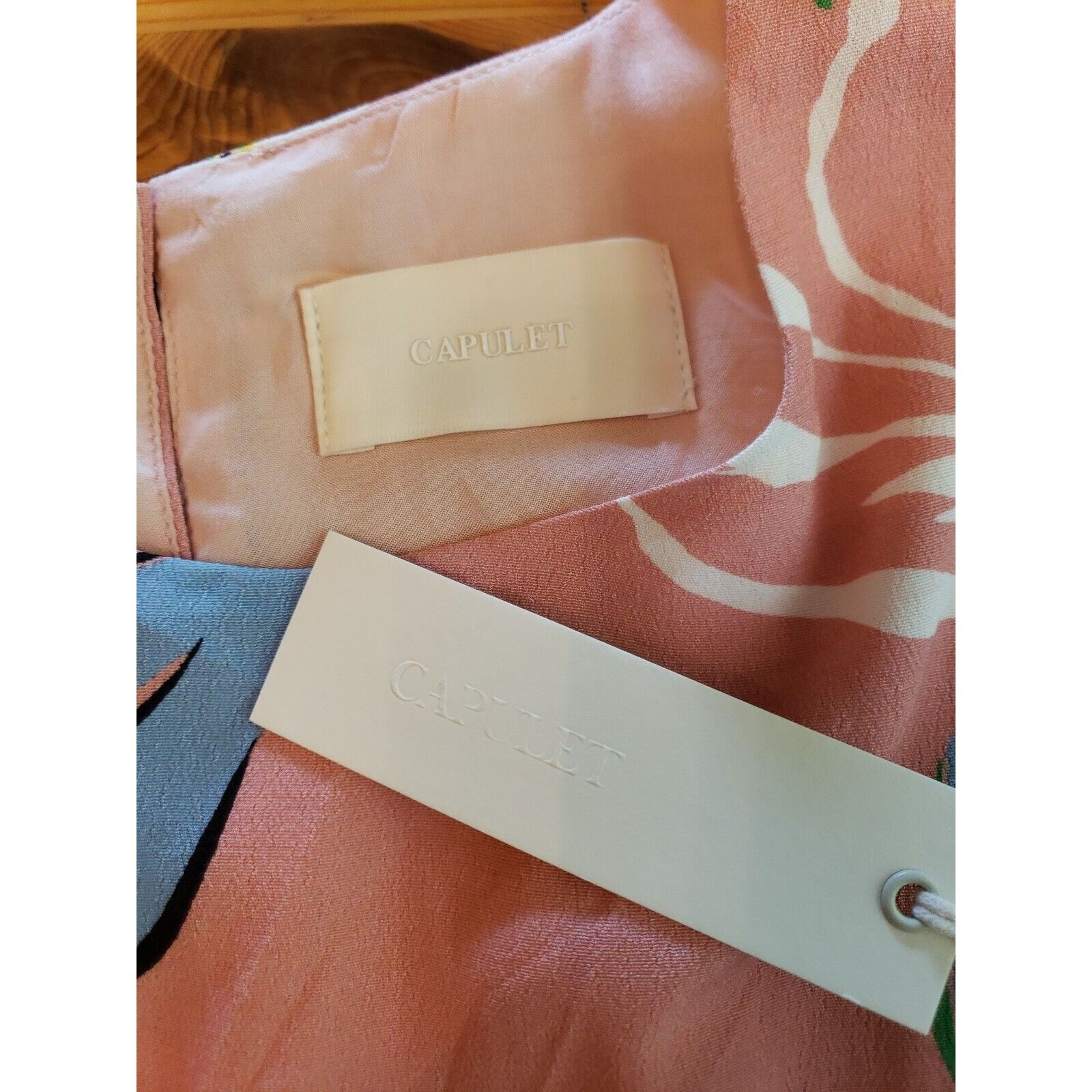 Other Capulet Linen Blend Top Womens L Pink Floral Balloon Sleeve Size L / US 10 / IT 46 - 10 Thumbnail