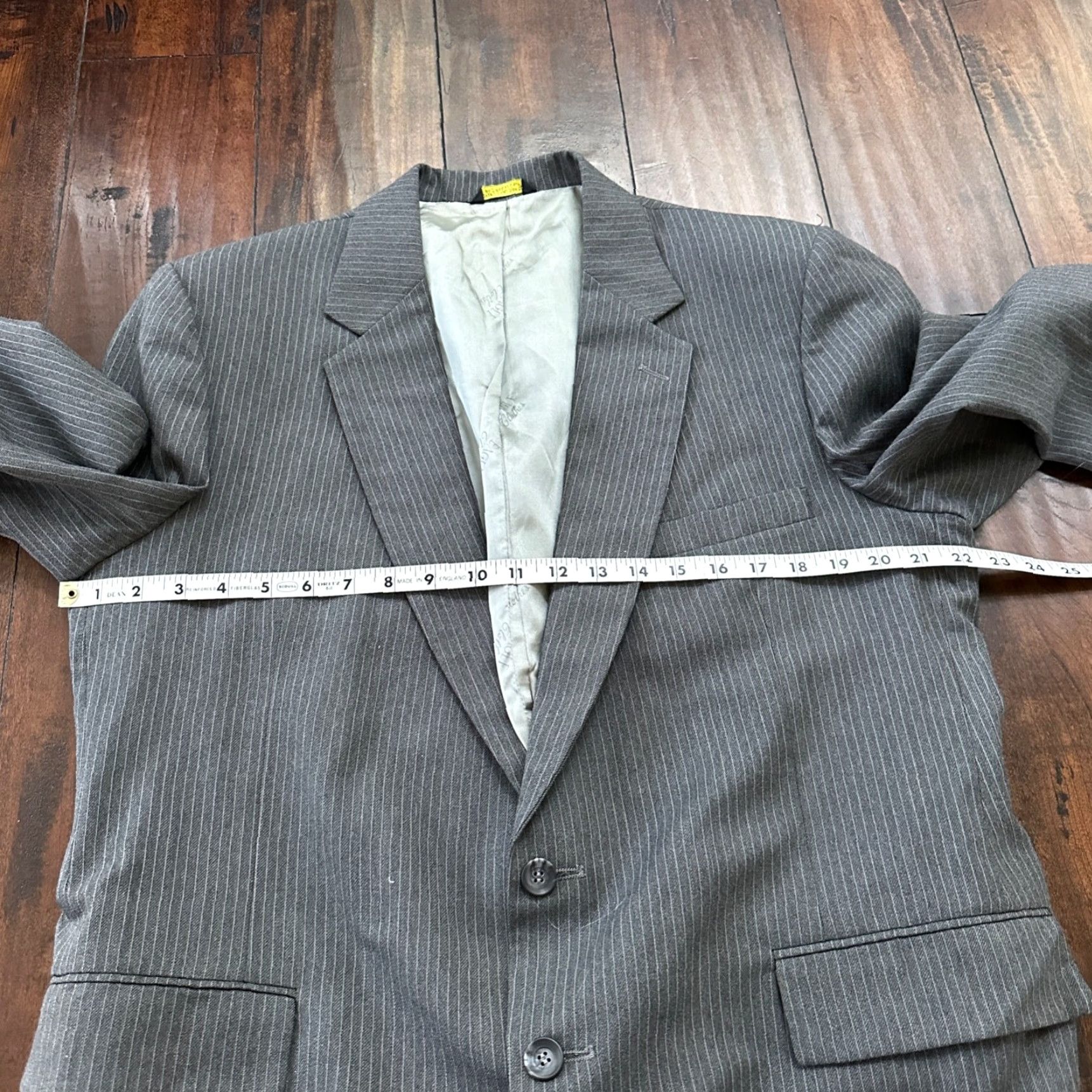 Vintage VINTAGE Nino Cerruti 3-Piece Men's Gray Wool Suit 42 Chest Business Formal 80s Size 42R - 5 Thumbnail