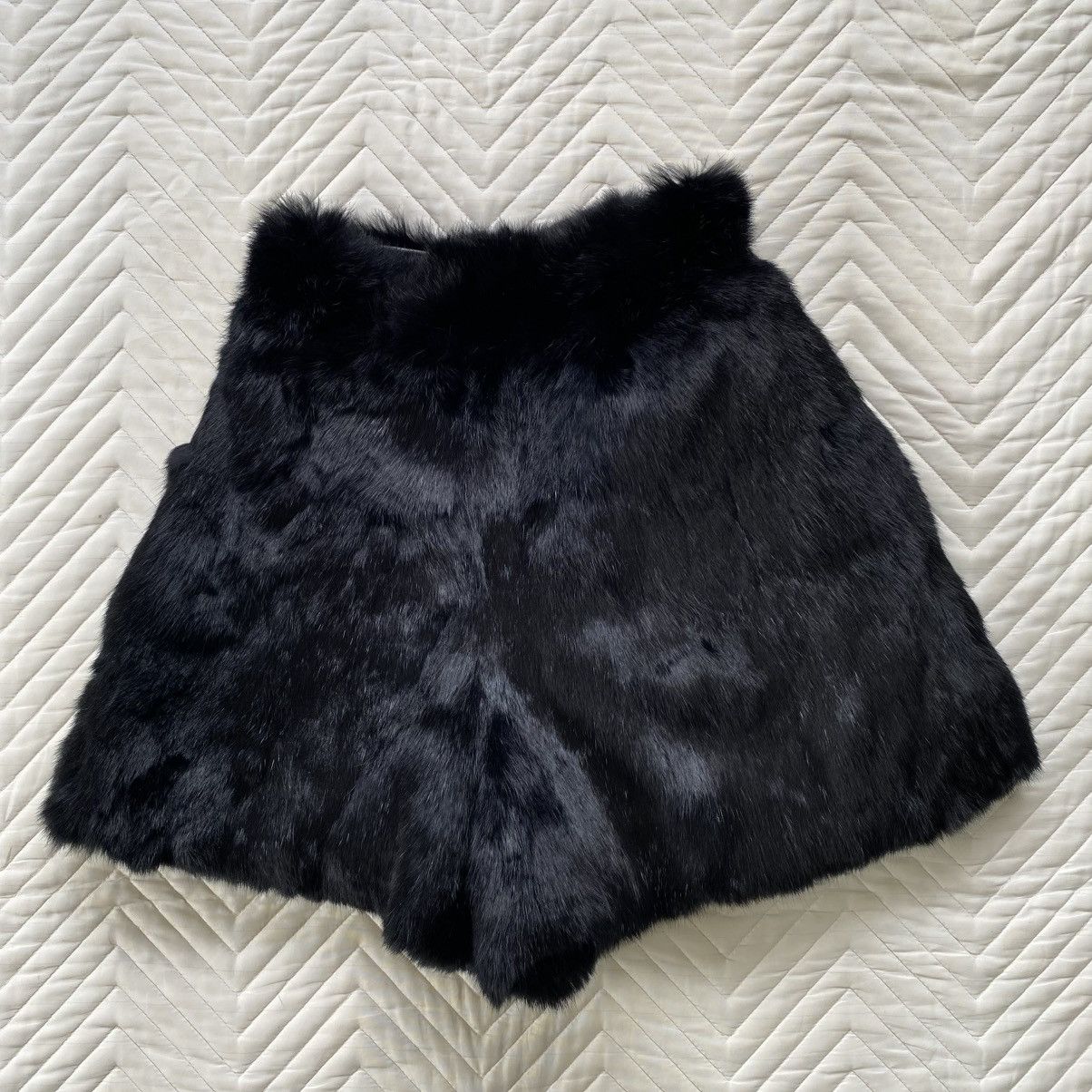 Genuine Leather Genuine Rabbit Fur Short By Ozone Community Size 23" - 1 Thumbnail