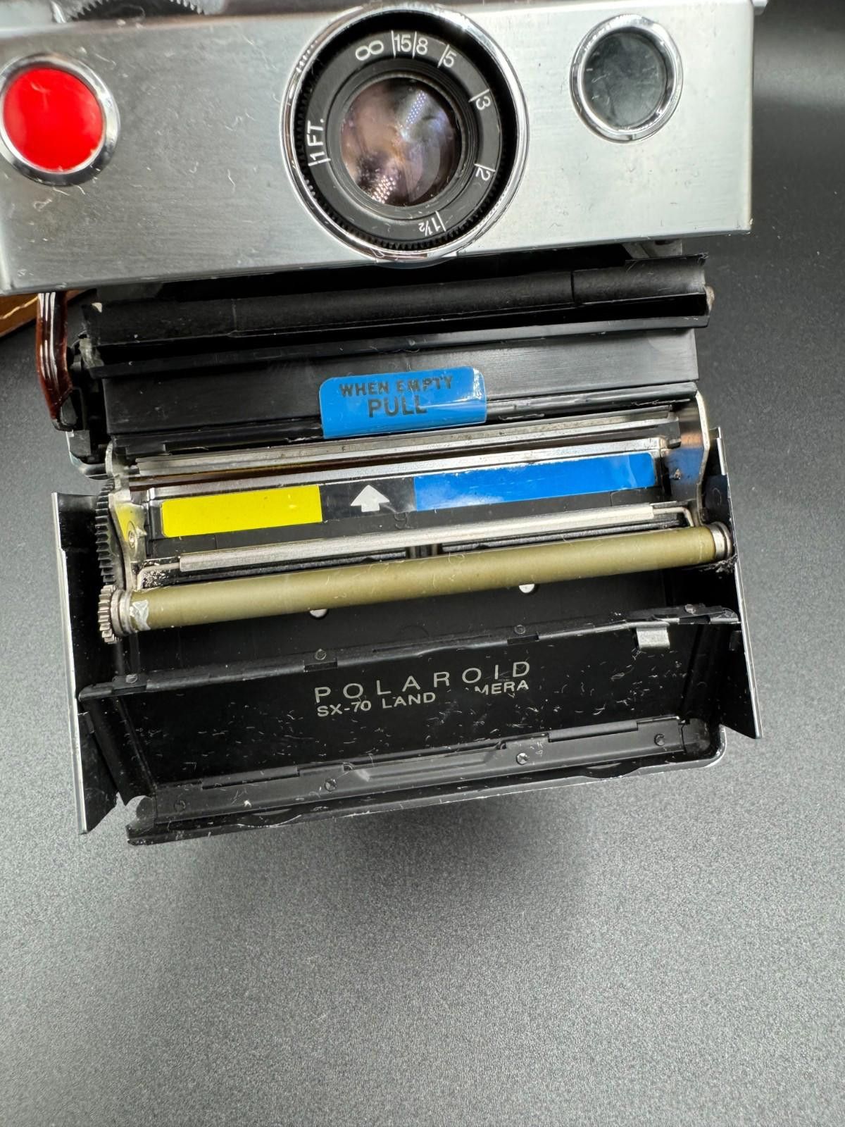 Polaroid Polaroid SX-70 Instant Land Camera Silver and Tan Brown w/ L Size ONE SIZE - 6 Thumbnail