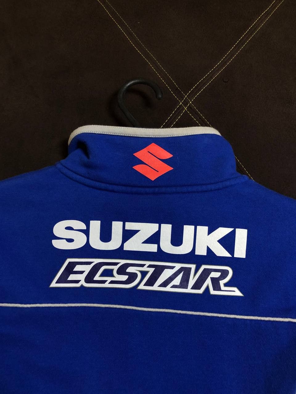 Vintage Suzuki Racing Embroidered Spell Out Zip Up Fleece Jacket Size US M / EU 48-50 / 2 - 5 Thumbnail