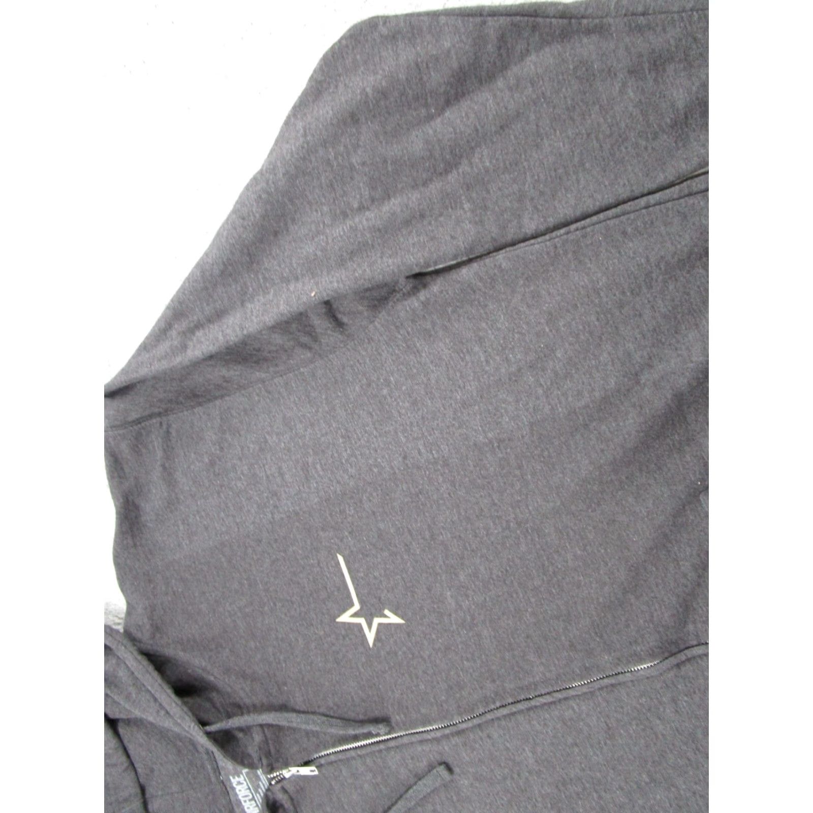 Vintage Enforce Mens 3X Gray Hoodie Sweatshirt Fleece Zip Full Zip Knit Pullover Big & Tall Cotton Logo 3X Enforce Mens Size US XXL / EU 58 / 5 - 4 Thumbnail