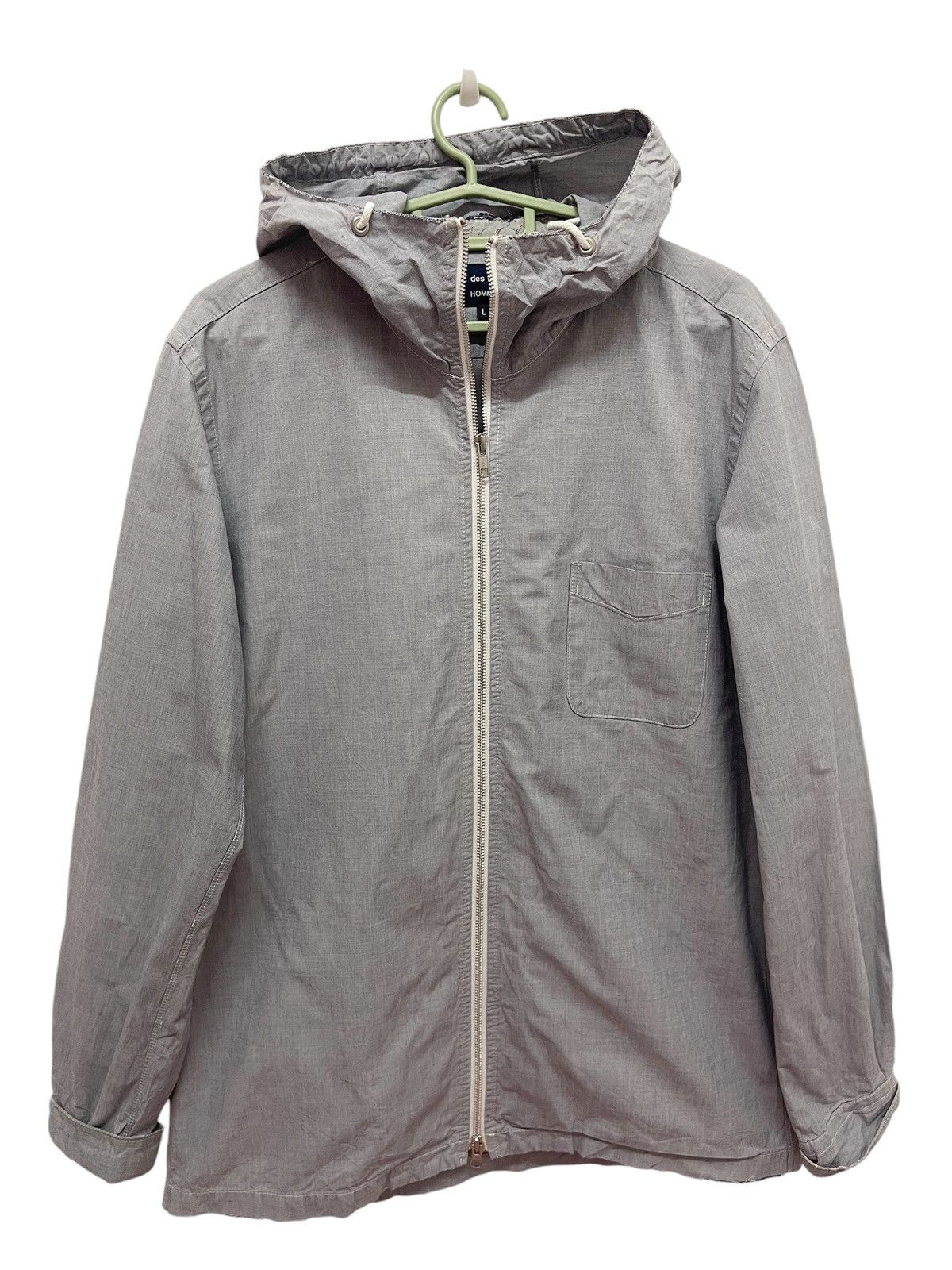 Comme des Garcons Homme × Vintage AD2010 COMME des GARCONS HOMME Hoodies Light Jacket Size US L / EU 52-54 / 3 - 1 Thumbnail