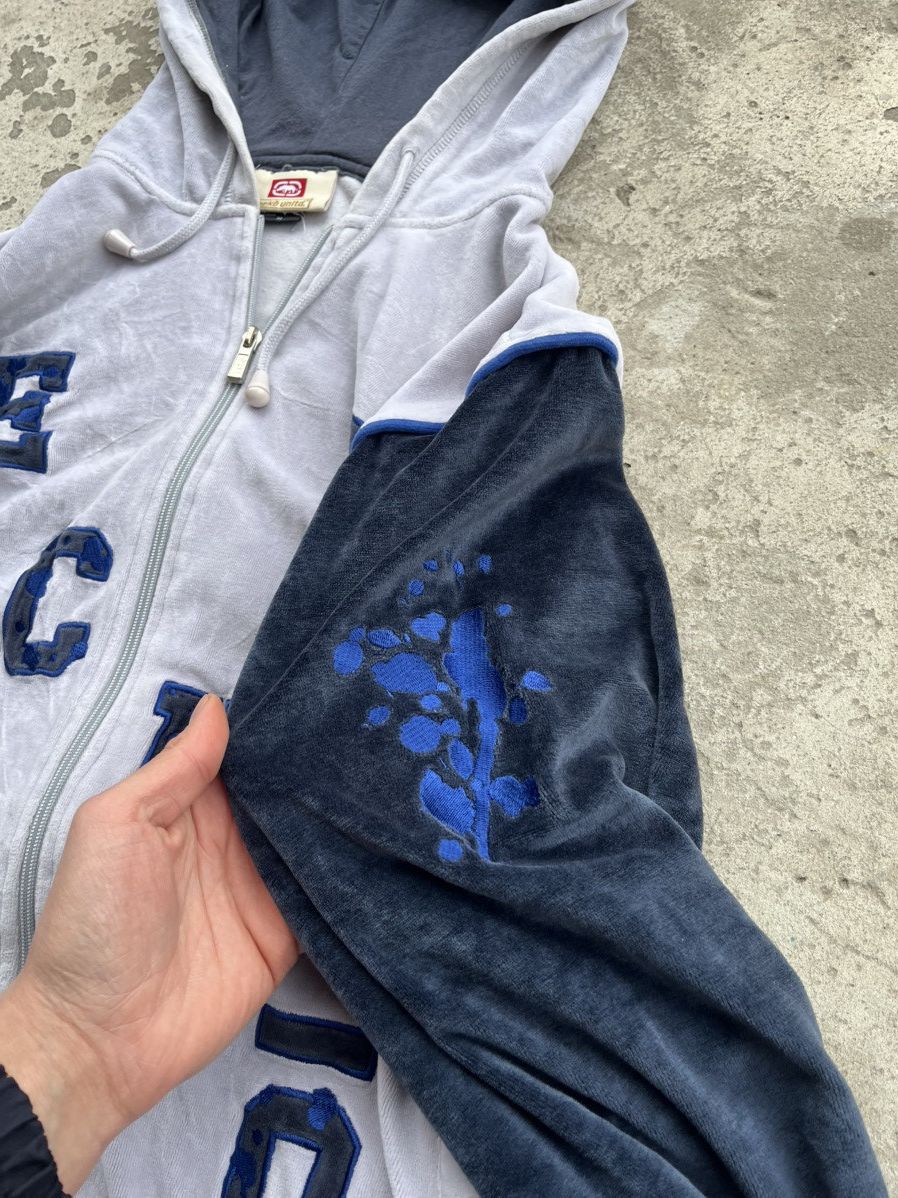Ecko Unltd. Vintage Ecko Unltd Big Log Velour Rap Zip Up Hoodie Y2k Size US S / EU 44-46 / 1 - 4 Thumbnail