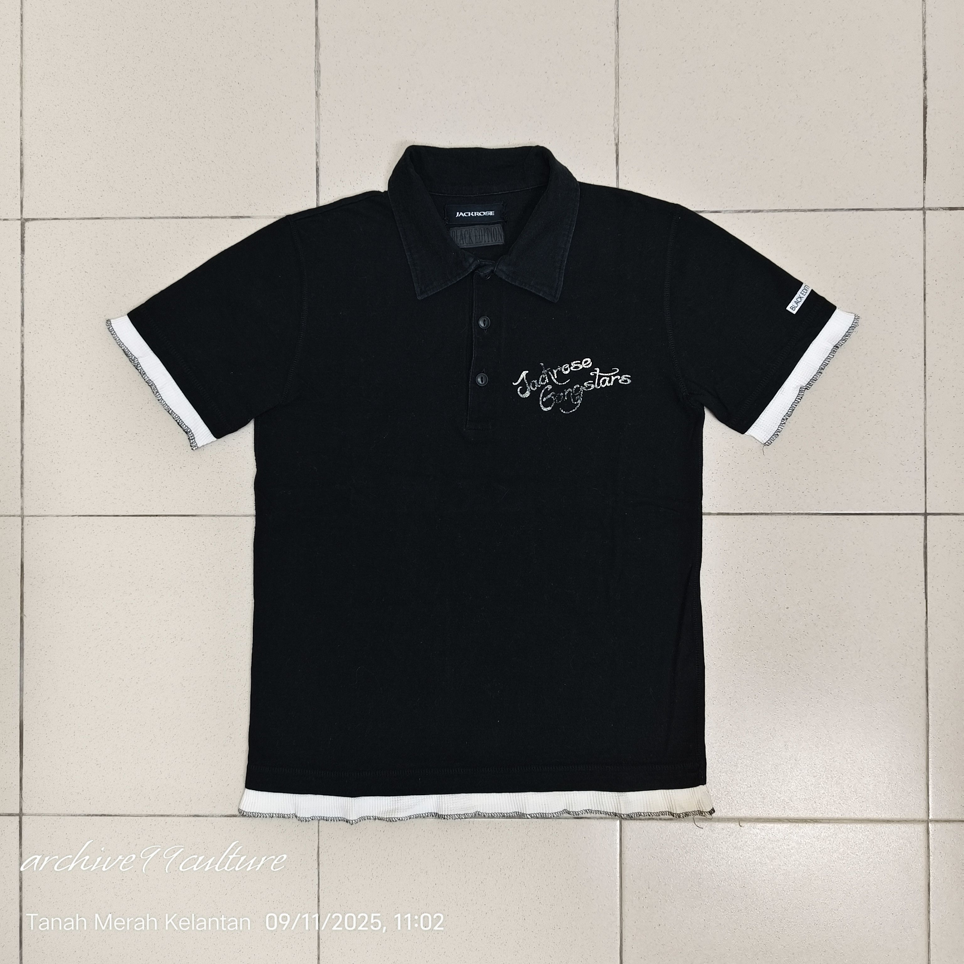 JACKROSE Jackrose Gangstar Black edition Polo shirt Size US S / EU 44-46 / 1 - 2 Thumbnail