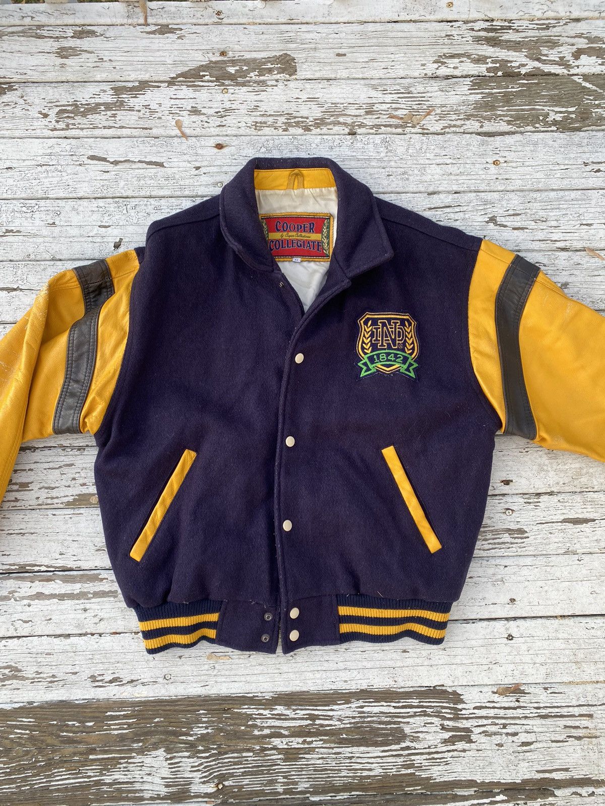 Vintage Vintage Notre Dame Varsity Jacket | Grailed