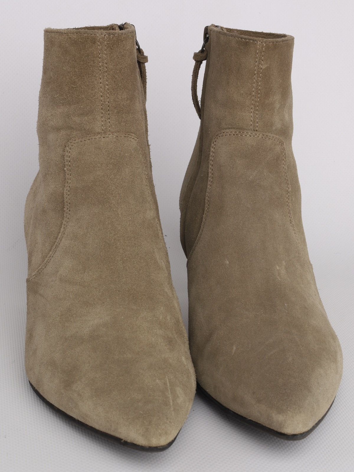 Isabel Marant Isabel Marant Suede Beige Olive Heel Shoes Boots Deone Ankle Size US 7 / IT 37 - 5 Thumbnail