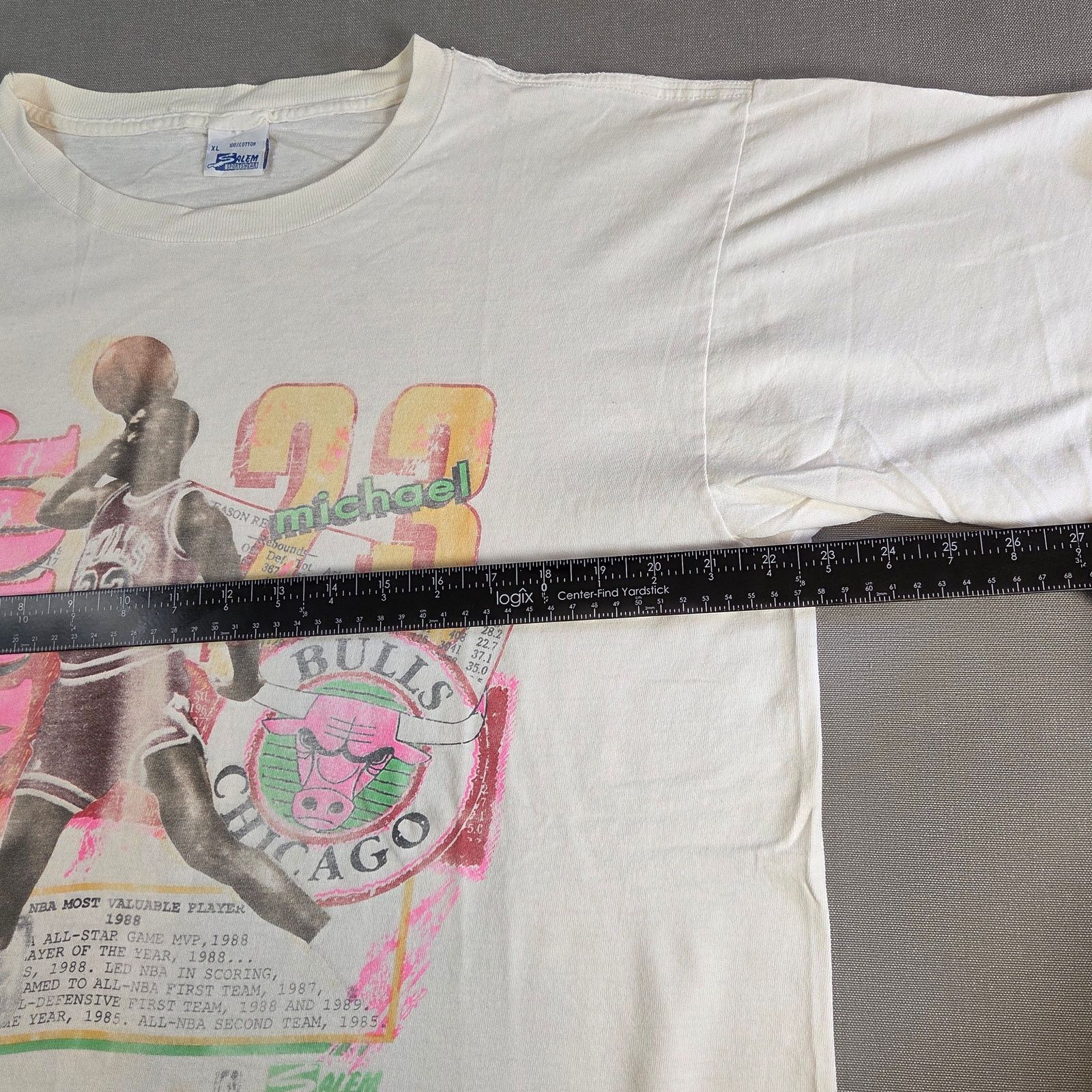 Salem Sportswear Michael Jordan Chicago Bulls Vintage Salem Sportswear Tee XL Size US XL / EU 56 / 4 - 12 Thumbnail