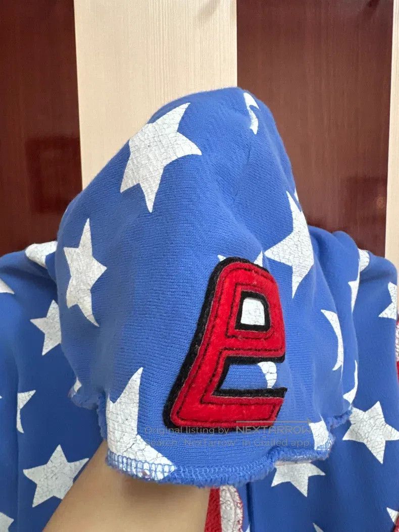 ERL ERL American flag hooded sweatshirt, large logo on the hoo Size US L / EU 52-54 / 3 - 4 Thumbnail