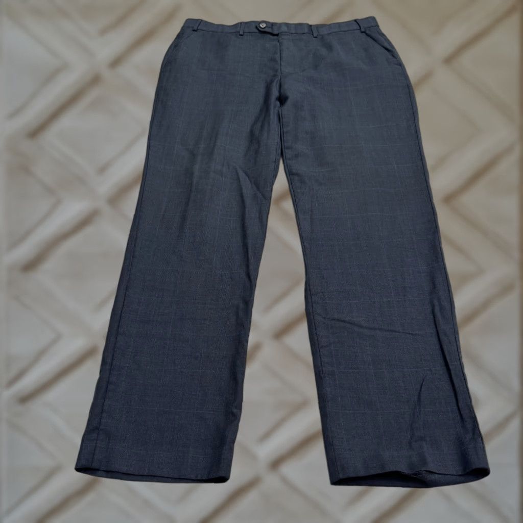 Ralph Lauren Vintage Ralph Lauren Wool Dress Pants Mens 38x29 Blue Slim Straight Business Casual Classic Designer Size US 38 / EU 54 - 1 Thumbnail