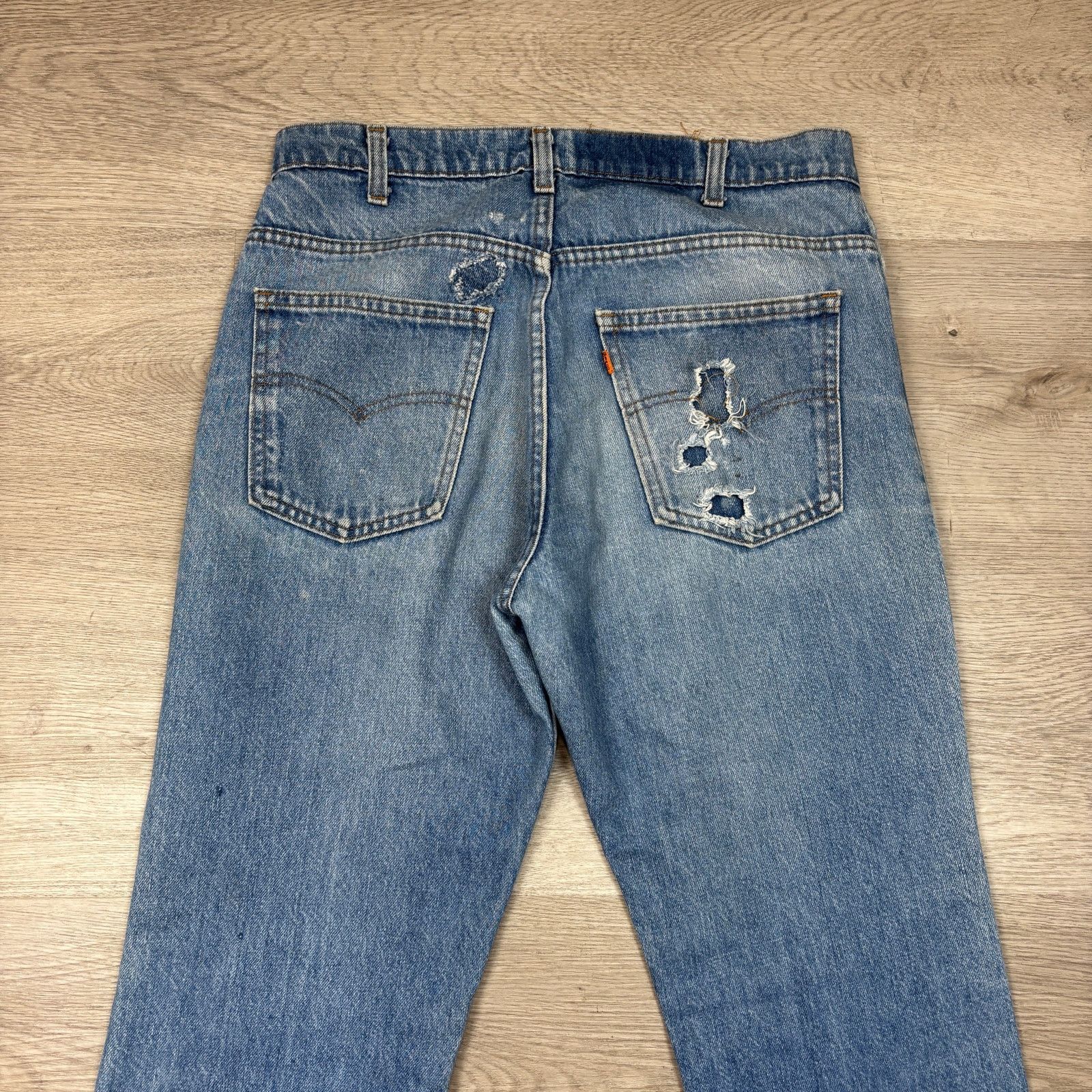 Levi's × Vintage Vintage 80s Levi's 40509-0215 Orange Tab Jeans Men's 33x29 Size US 33 - 2 Thumbnail