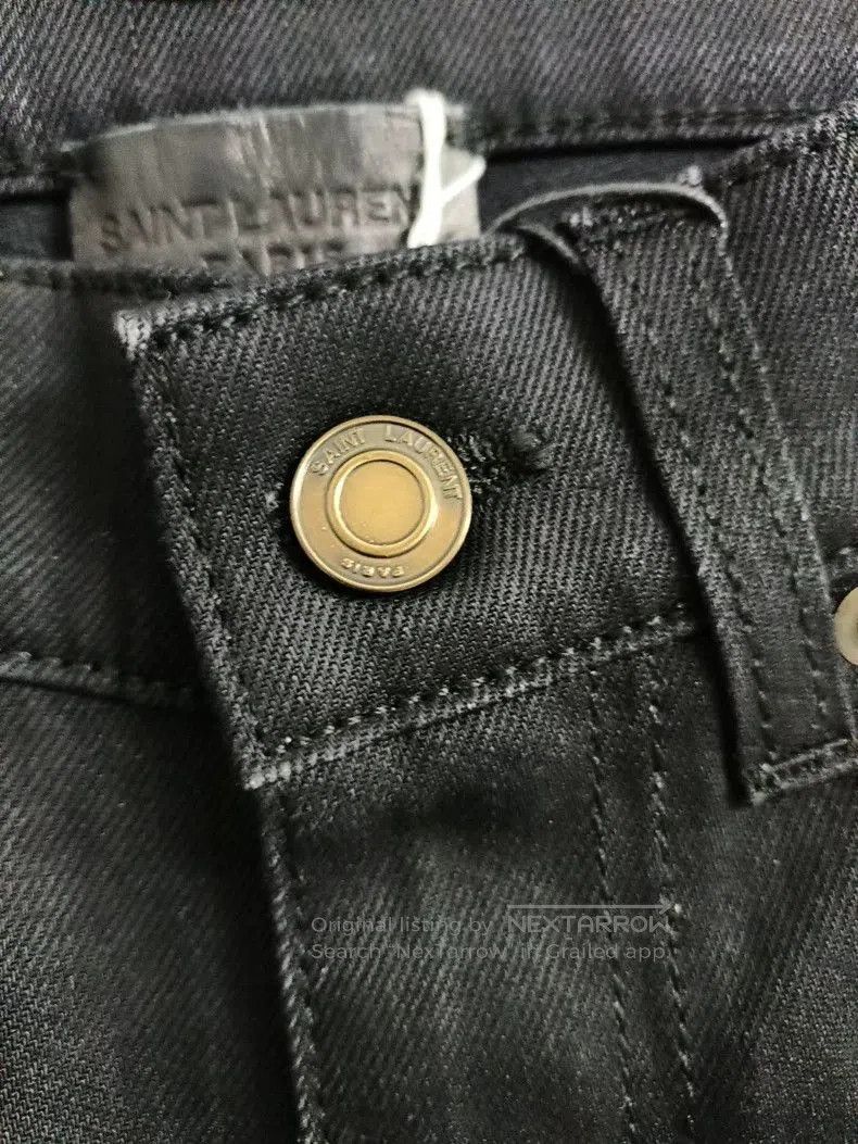 Saint Laurent Paris SAINT LAURENT D02 Black Denim Jeans 28. Size US 28 / EU 44 - 3 Thumbnail
