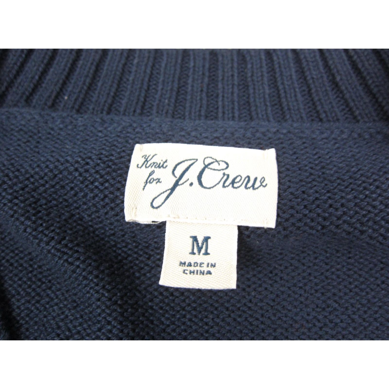 J.Crew J Crew Sweater Mens M Blue V-Neck Pullover Cotton Ribbed Trim 90s Casual Size US M / EU 48-50 / 2 - 4 Thumbnail