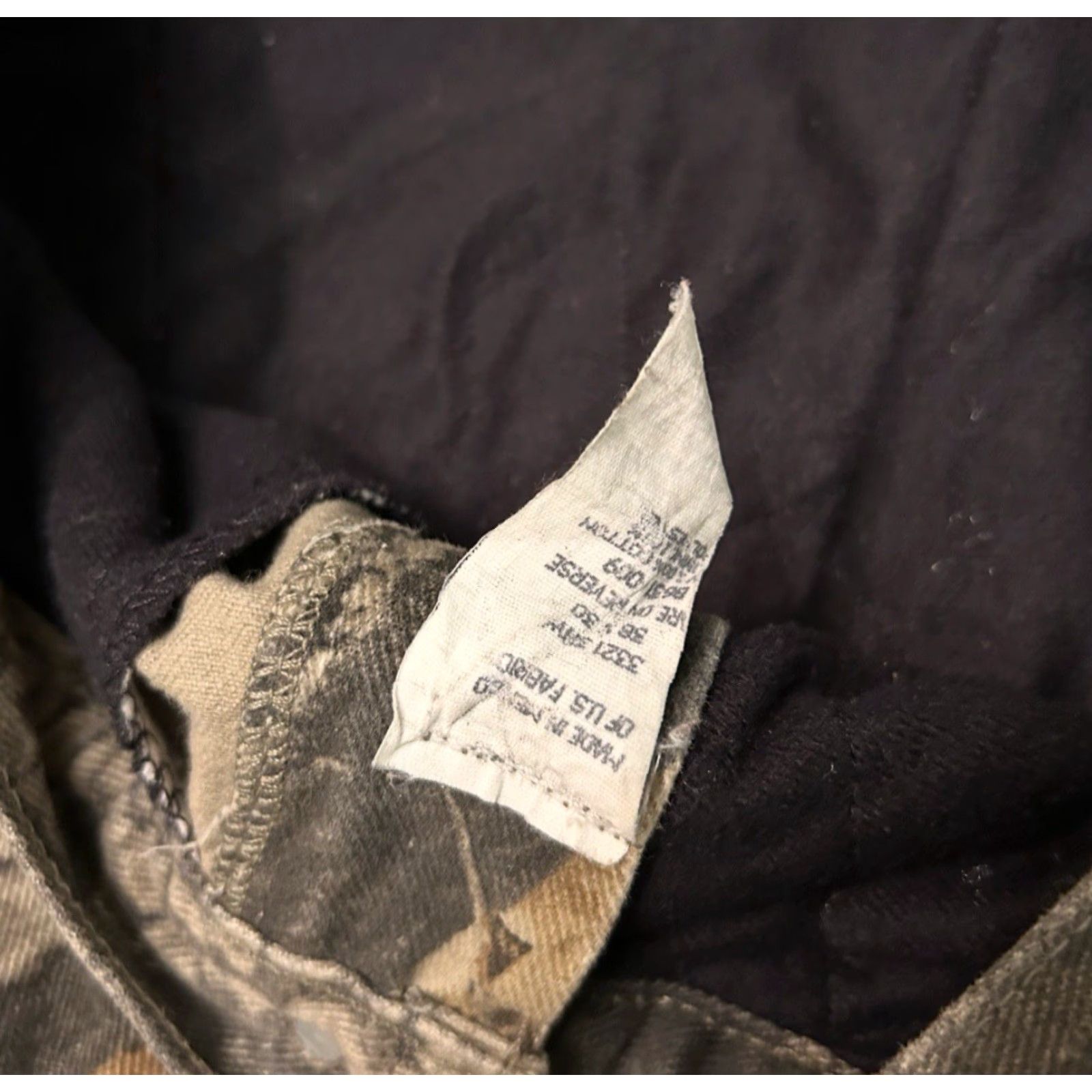 Wrangler VINTAGE Wrangler RealTree Camo Hunter Jeans Real Tree 38x30 Lined Relaxed Mens Pants Size US 38 / EU 54 - 3 Thumbnail