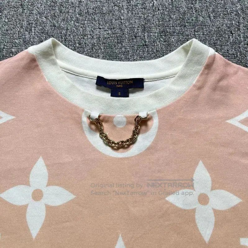 Louis Vuitton Louis Vuitton Pink Cotton Women's T. Size XS / US 0-2 / IT 36-38 - 4 Thumbnail