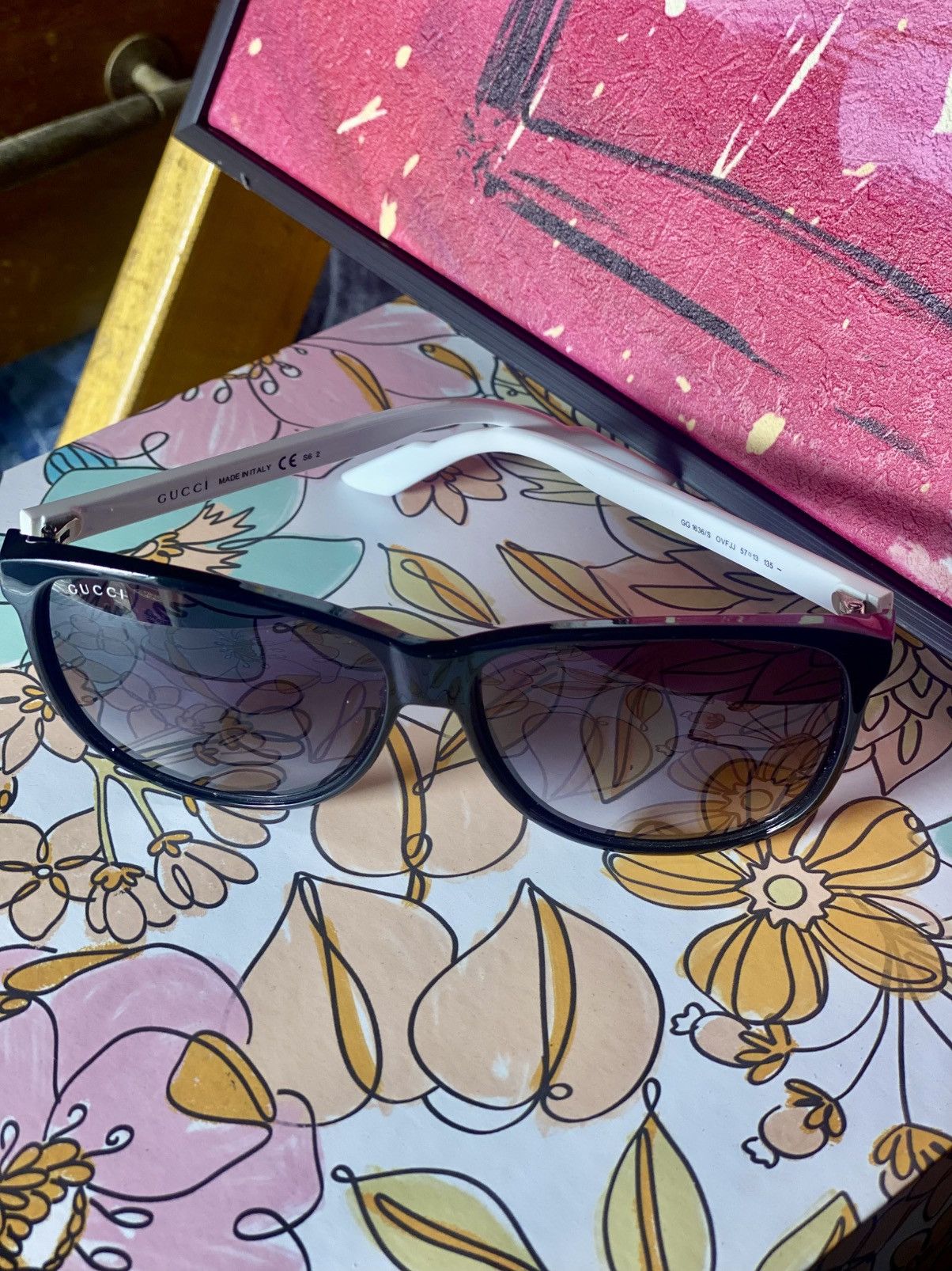 Gucci Gucci Oversized Sunglasses Size ONE SIZE - 3 Thumbnail