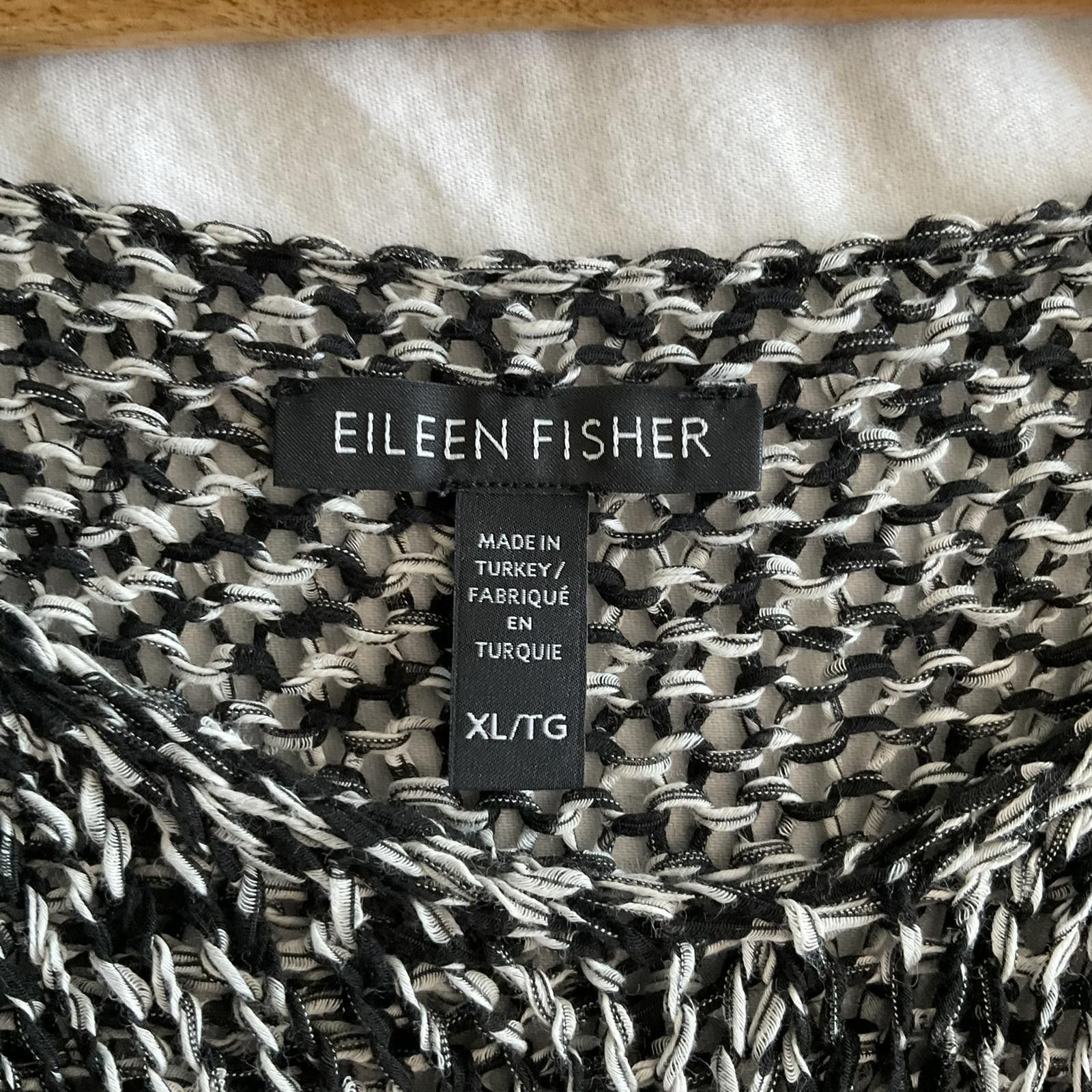 Eileen Fisher Eileen Fisher womens XL open weave scoop neck sweater Size XL / US 12-14 / IT 48-50 - 2 Thumbnail