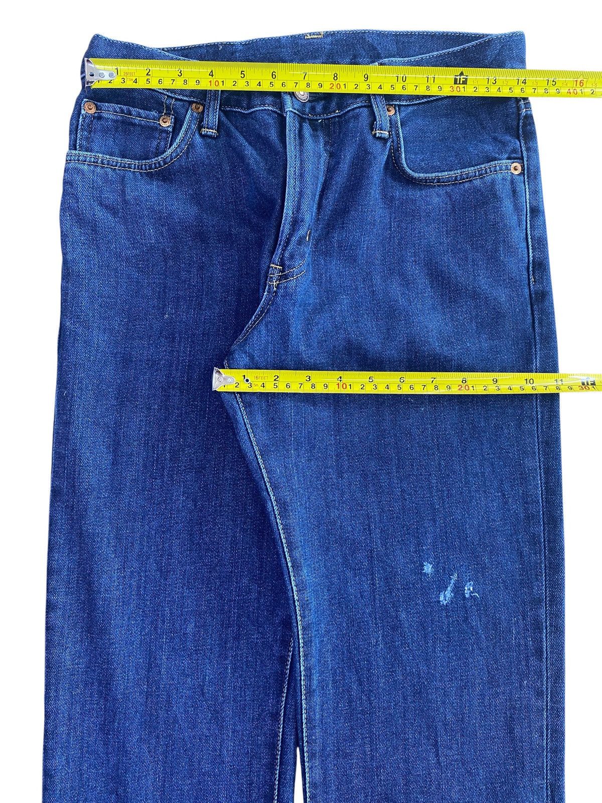 Edwin Vintage Edwin 503 Dark Blue Wash Style Straight Cut Jeans Size US 28 / EU 44 - 5 Thumbnail