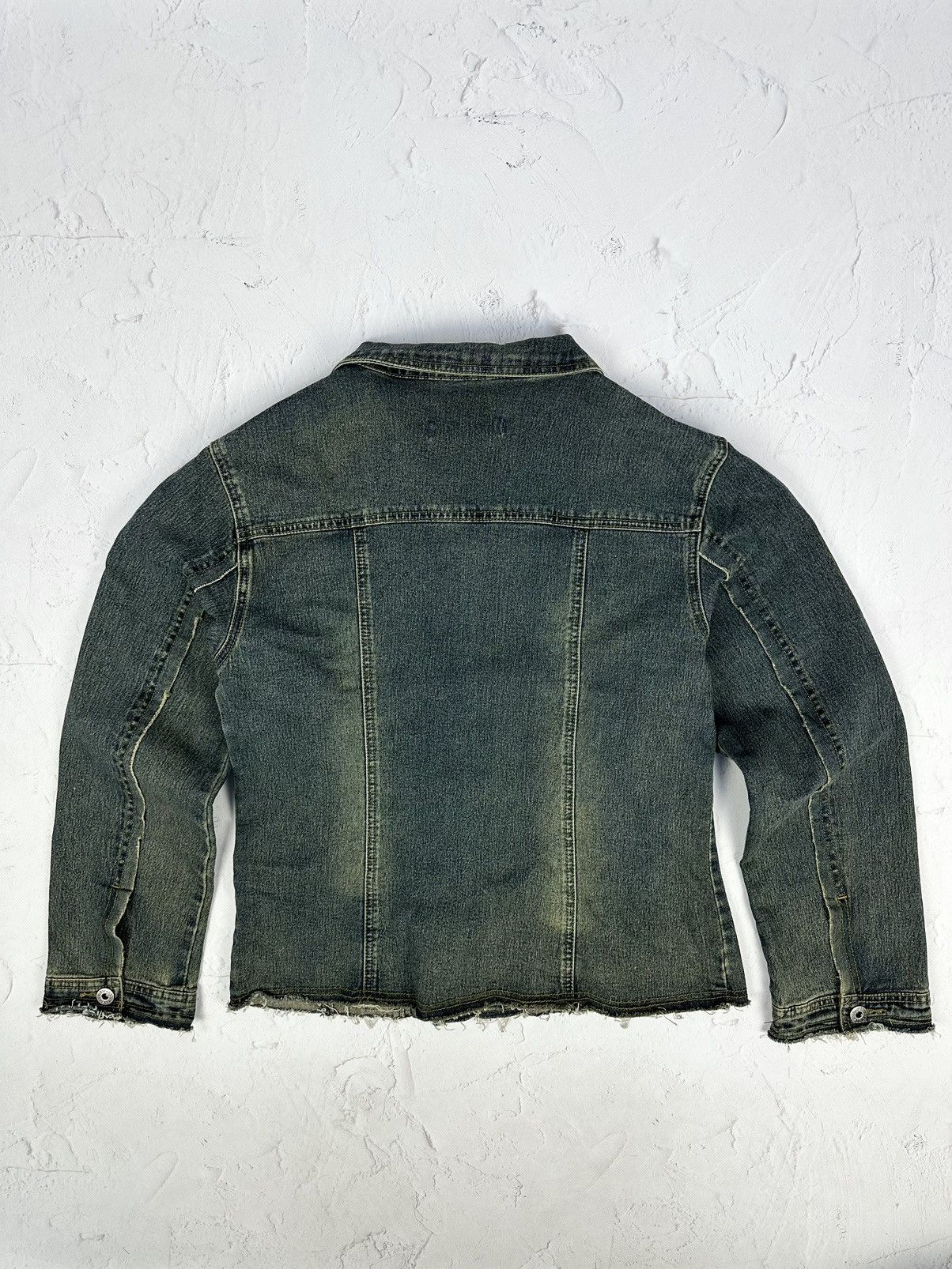 Japanese Brand × Vintage Vintage Distressed Washed Denim Jacket Size M / US 6-8 / IT 42-44 - 6 Thumbnail