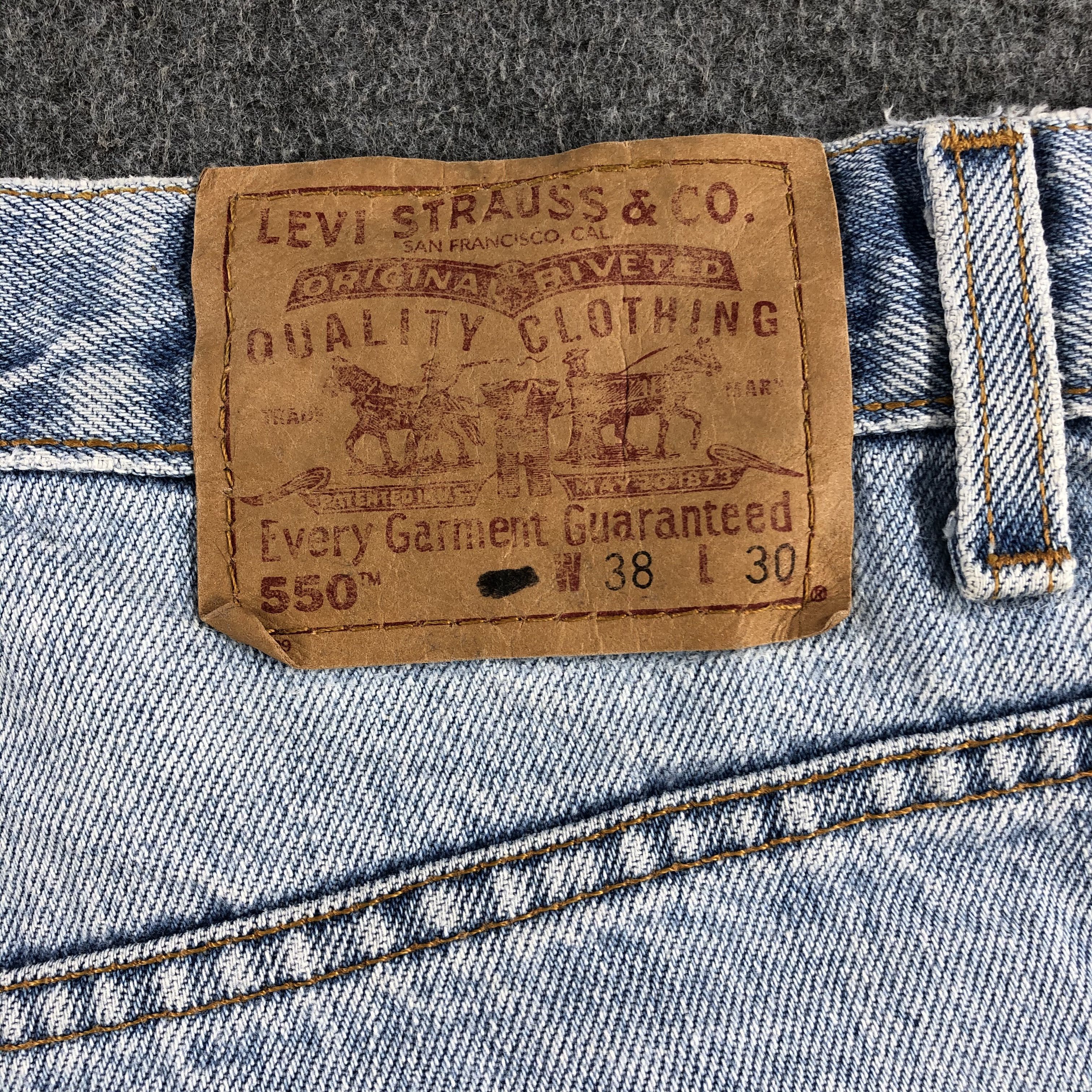 Levi's 90s Vintage Light Wash Levis 550 Jeans-J2035 Size US 37 - 5 Thumbnail