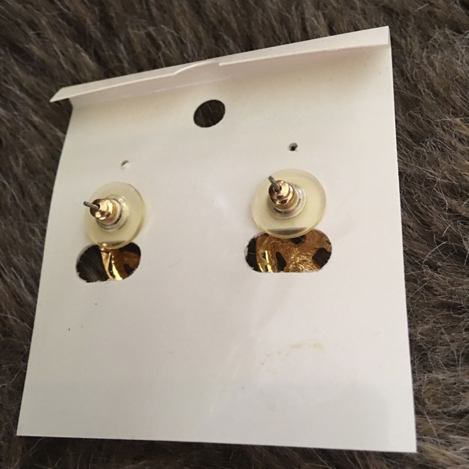 Jewelry Pastel enamel gold tone setting pierced earrings Size ONE SIZE - 7 Thumbnail