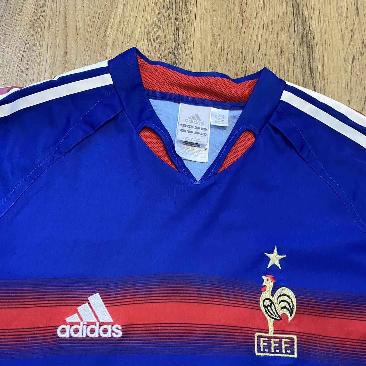 Adidas 2004-06 France Adidas Home Football Shirt y2k 2000s Euro Size US M / EU 48-50 / 2 - 3 Thumbnail