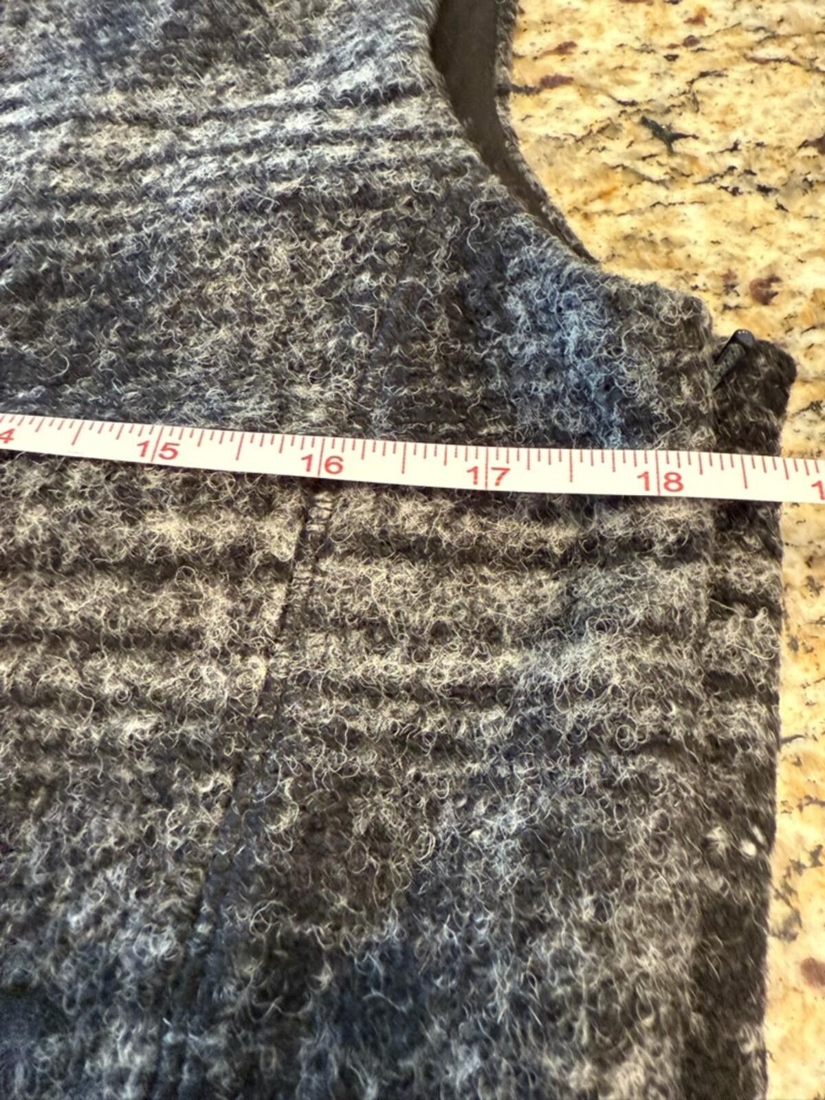 Other Wool blend plaid sleeveless sweater vest deep V back SZ 12 Size XL / US 12-14 / IT 48-50 - 7 Thumbnail