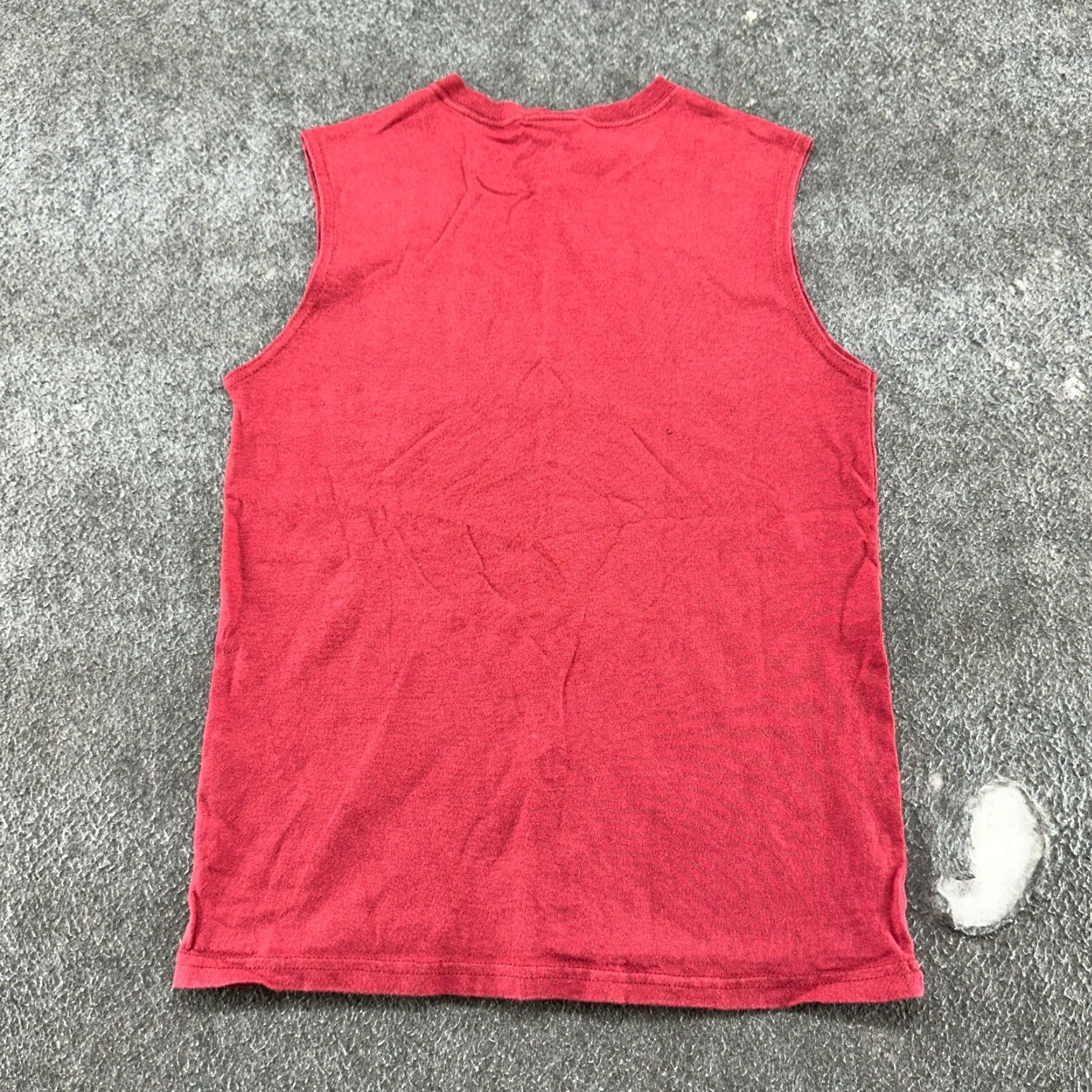 Tommy Hilfiger VINTAGE Tommy Hilfiger Shirt Women S Red Sleeveless Cotton 90s 90s Flag Tank Top T-Shirt Size S / US 4 / IT 40 - 5 Thumbnail