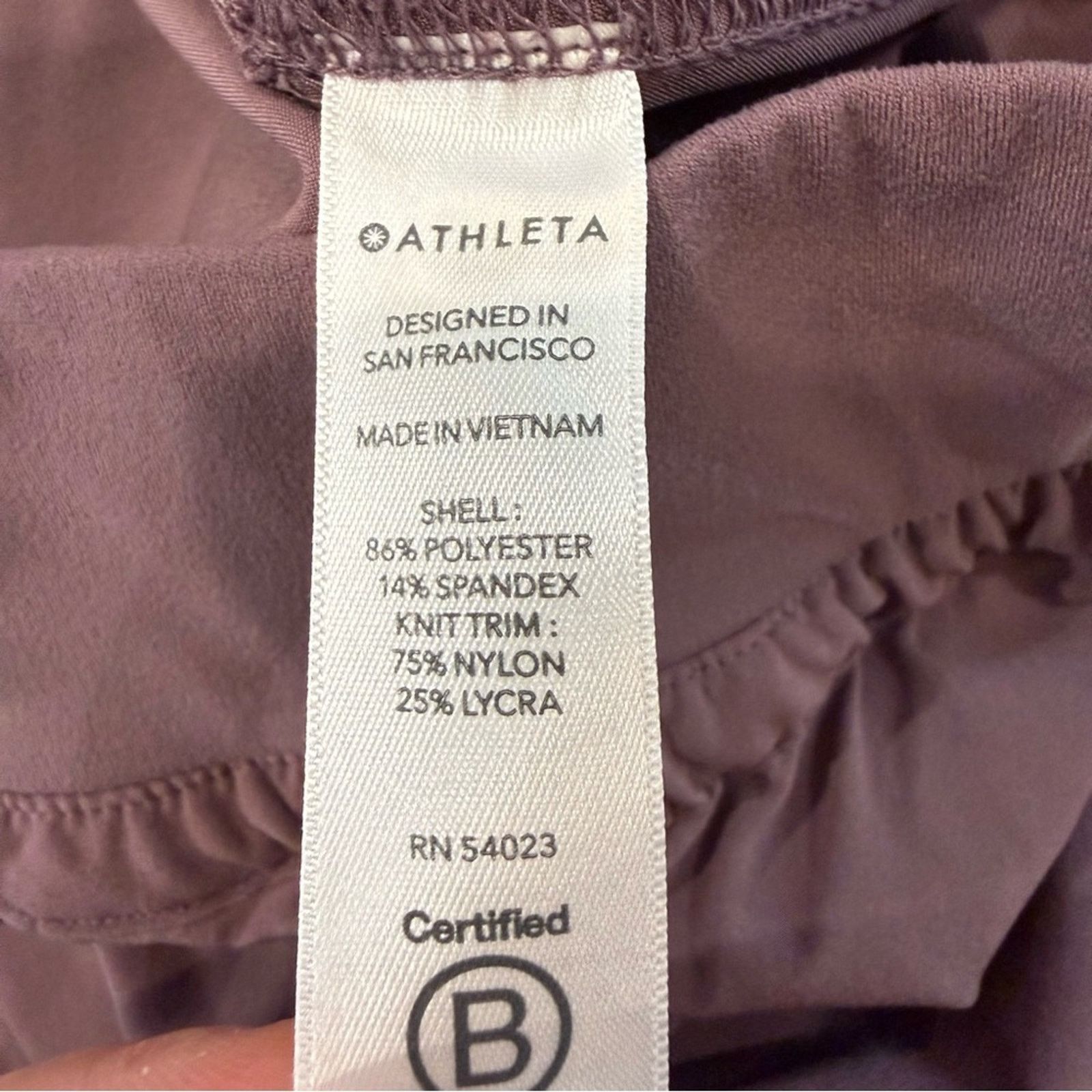 Athleta Athleta Attitude Ruched Jogger Pants Womens 6 VolcanicViolet Size 28" / US 6 / IT 42 - 11 Thumbnail