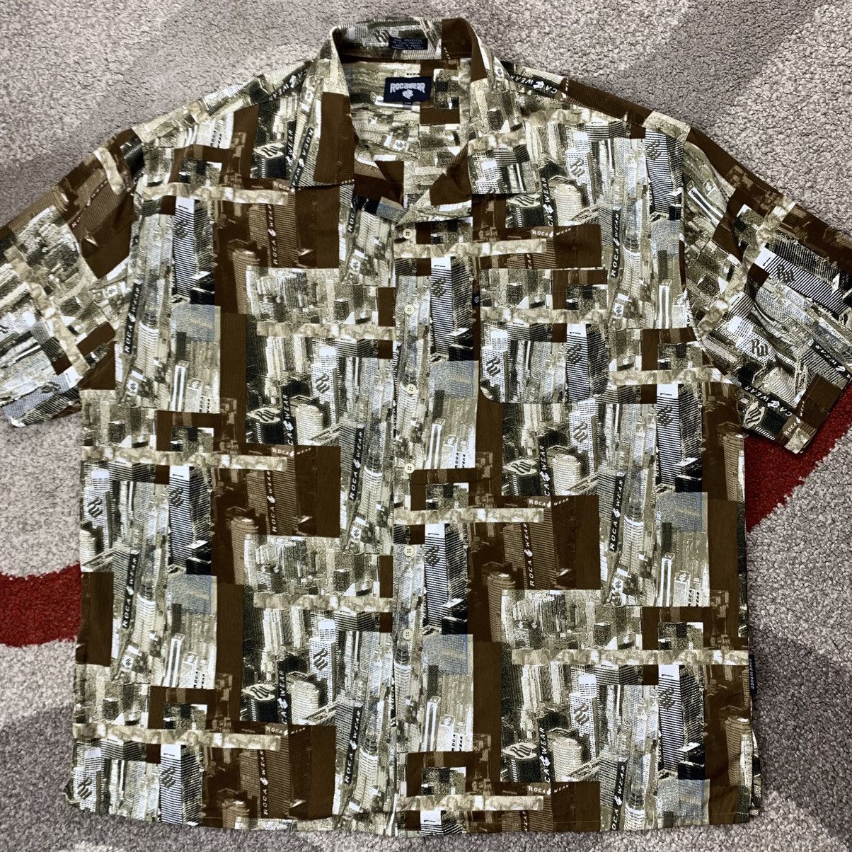 Rocawear × Vintage Rocawear Open Collar Shirt Hip Hop Style Size US XXL / EU 58 / 5 - 2 Thumbnail