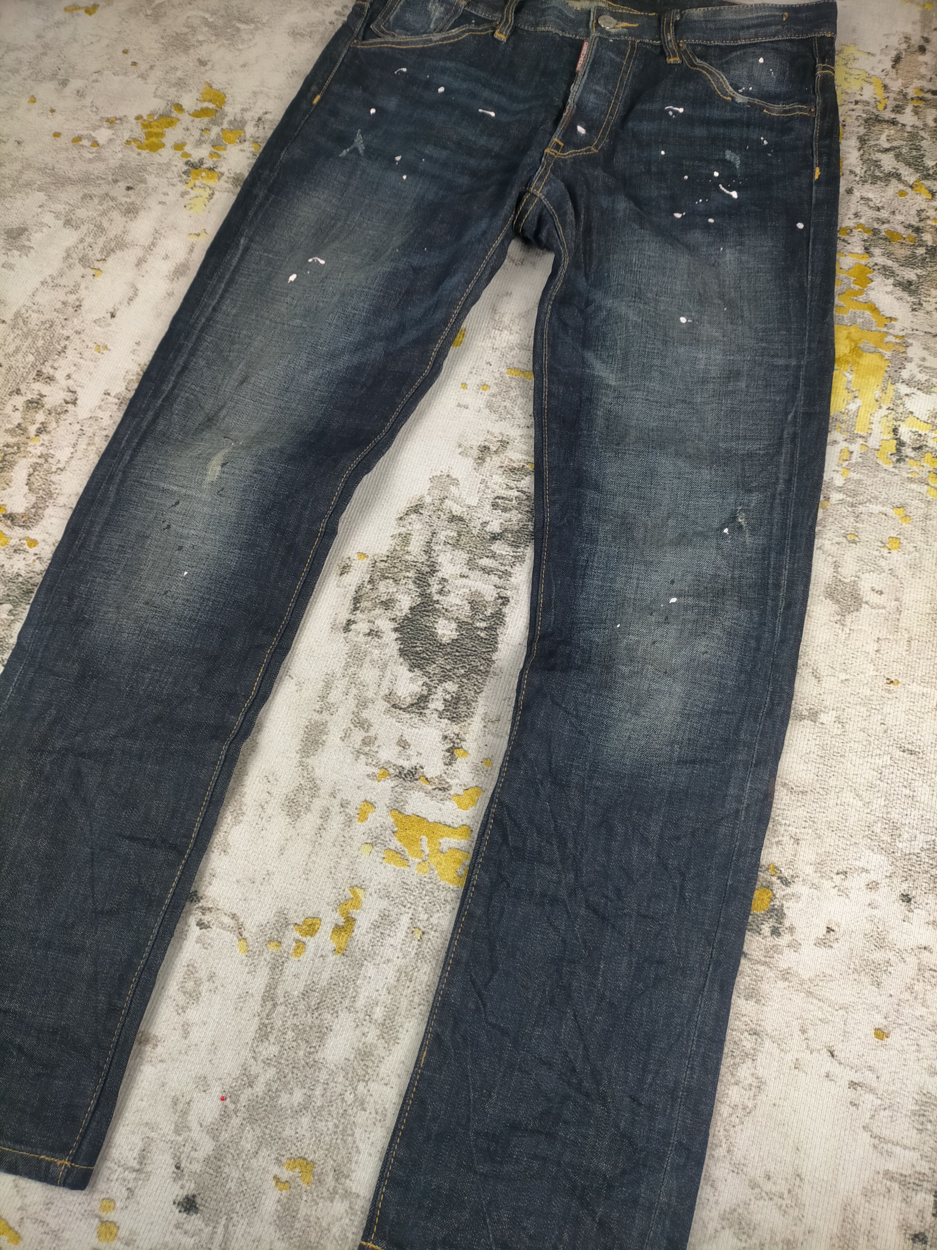 Dsquared2 🔥 Like New Dsquared2 Splatter Distressed Jeans Size US 33 - 3 Thumbnail