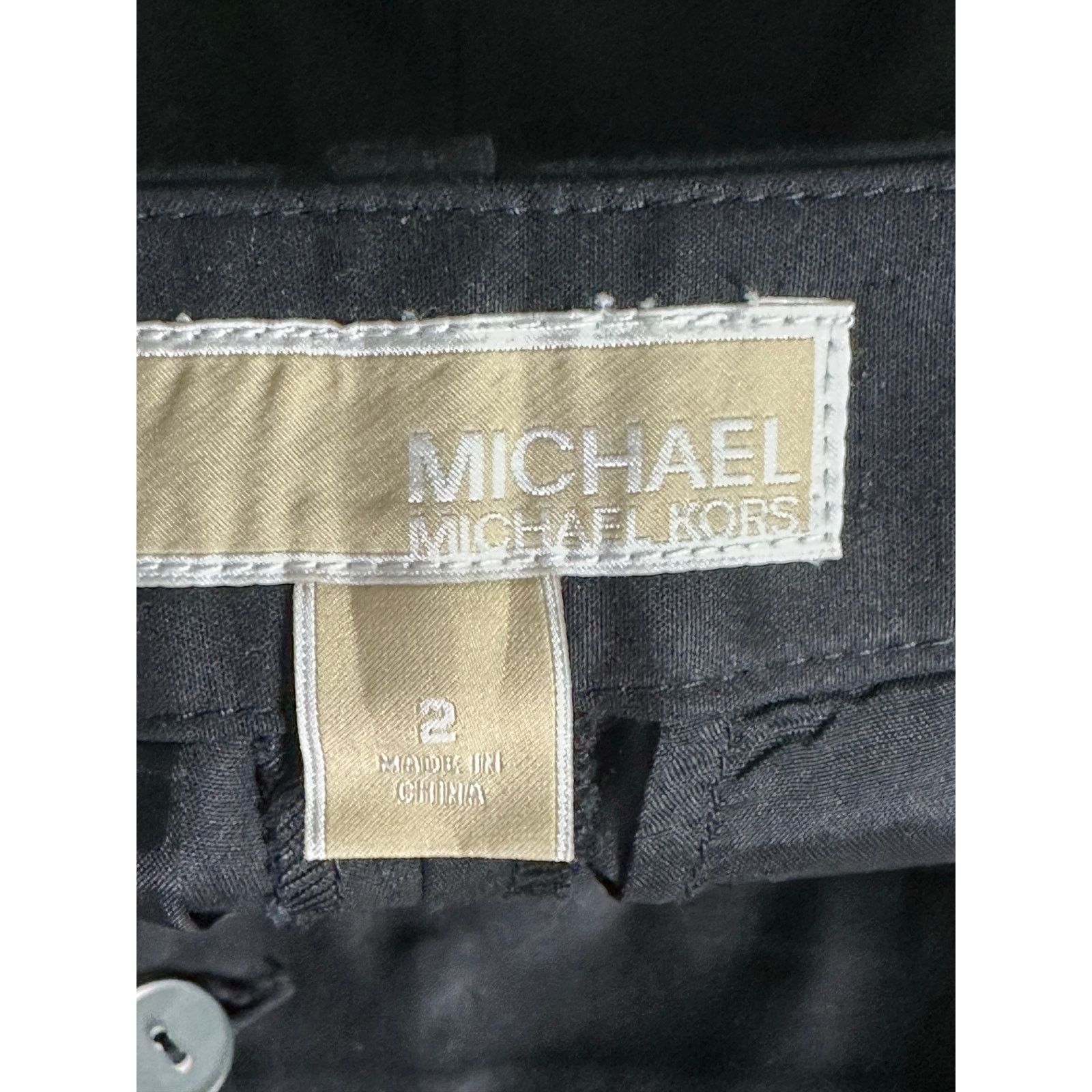 Michael Kors Michael Kors black straight leg office pants Size 2 Size 26" / US 2 / IT 38 - 3 Thumbnail
