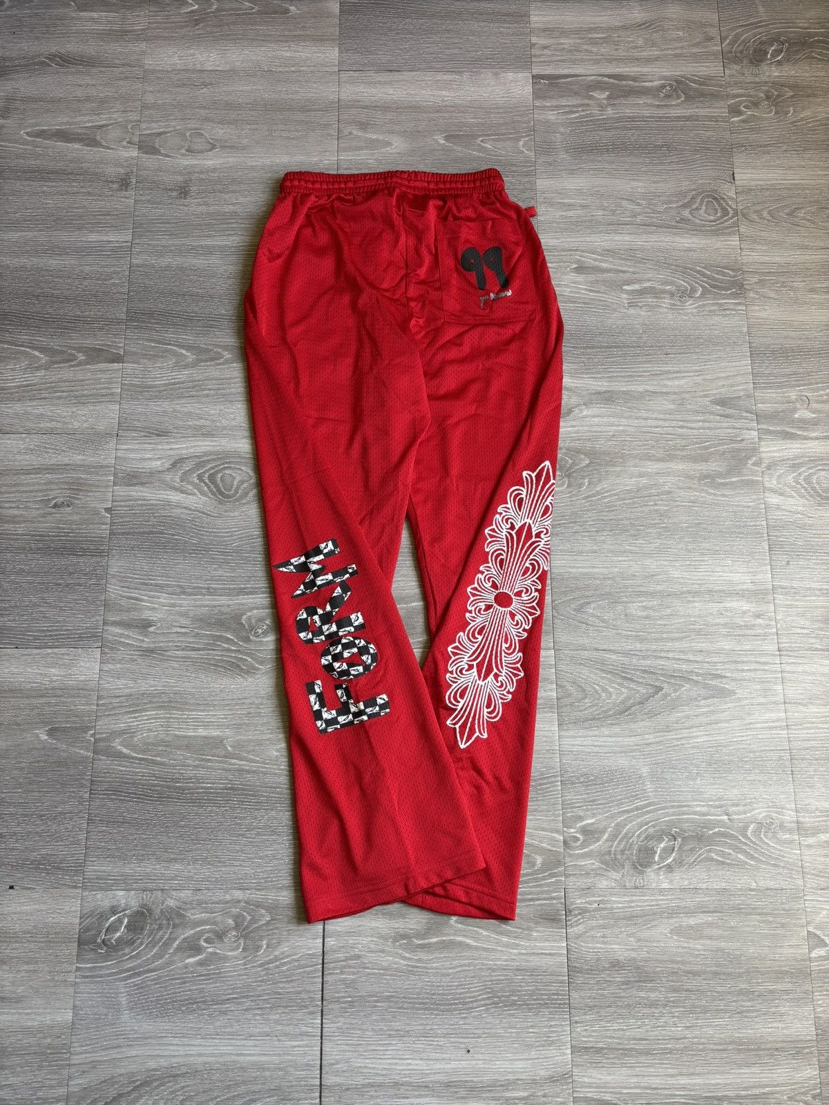 Chrome Hearts Chrome Hearts Red Matty Boy Form Mesh Pant Size US 30 / EU 46 - 5 Thumbnail