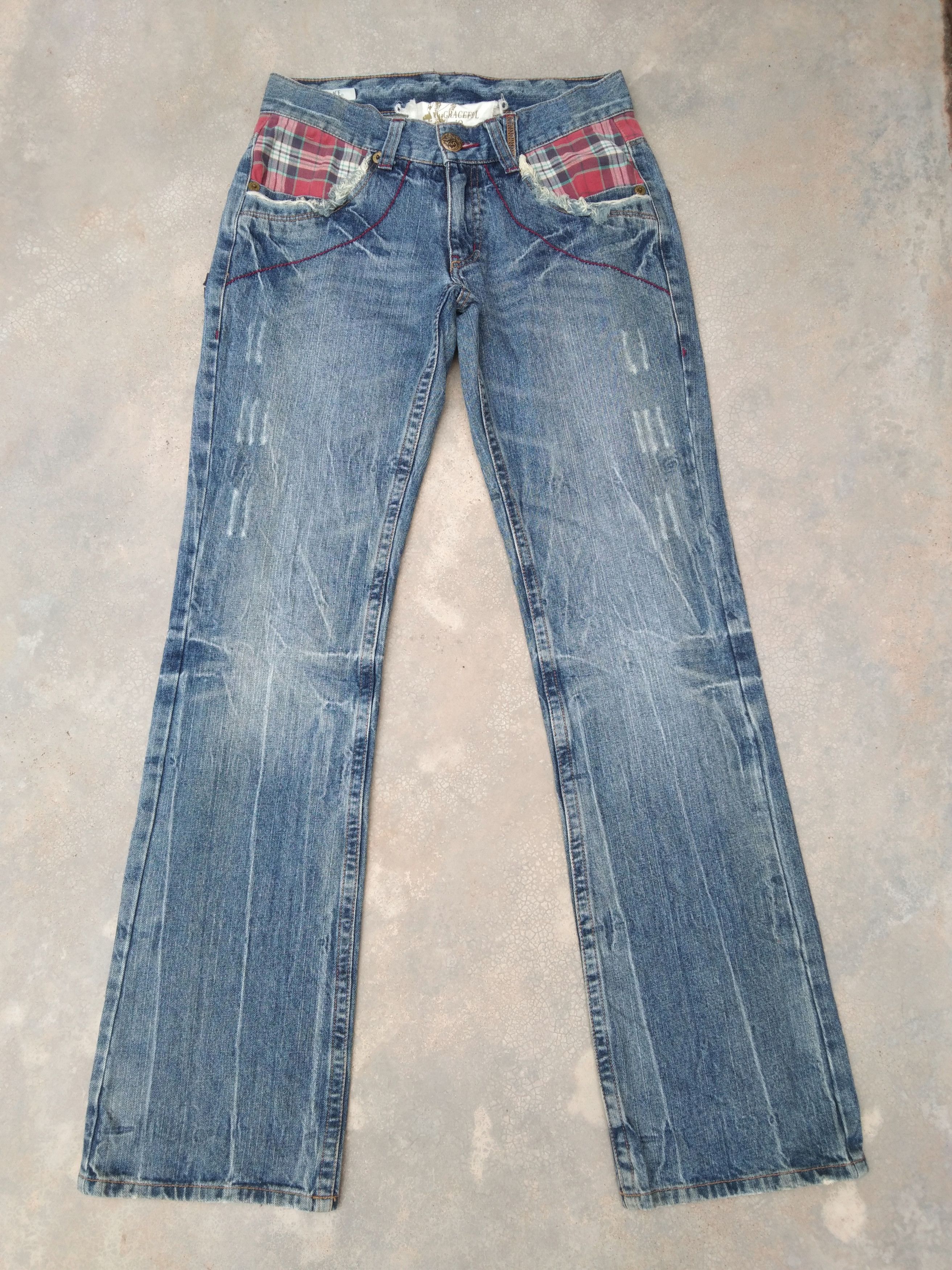 Japanese Brand Vintage Japanese Boot Cut Jeans 29x33 Size US 29 - 1 Thumbnail
