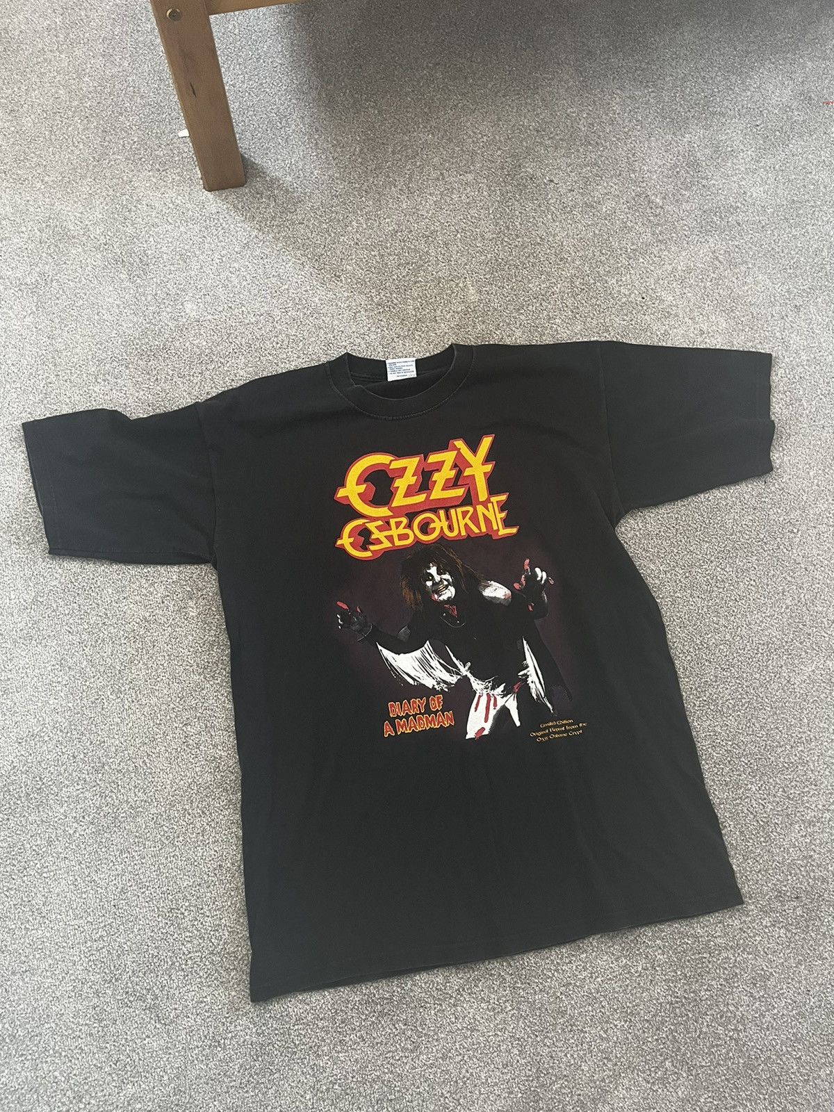 image of Vintage 90's Ozzy Osborne Tee in Black, Men's (Size XL)