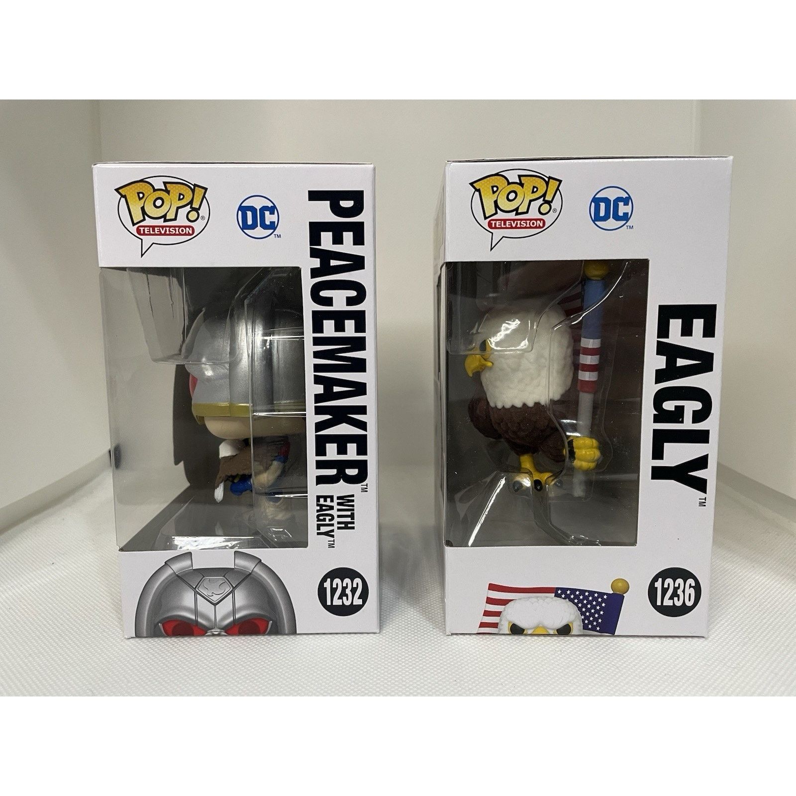 DC Comics Funko Pop! Peacemaker W Eagly 1232 & M1236 Bundle - Mint Size ONE SIZE - 4 Thumbnail