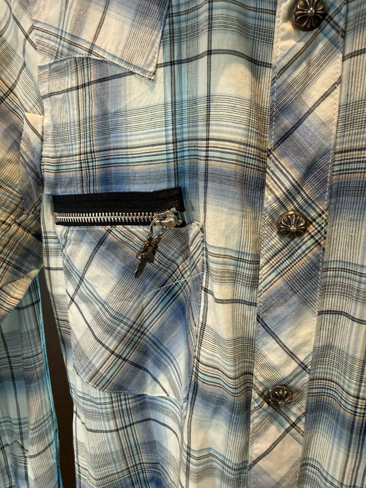 Chrome Hearts Chrome Hearts Fleur De Lis Dagger Zip Flannel Size US M / EU 48-50 / 2 - 5 Thumbnail